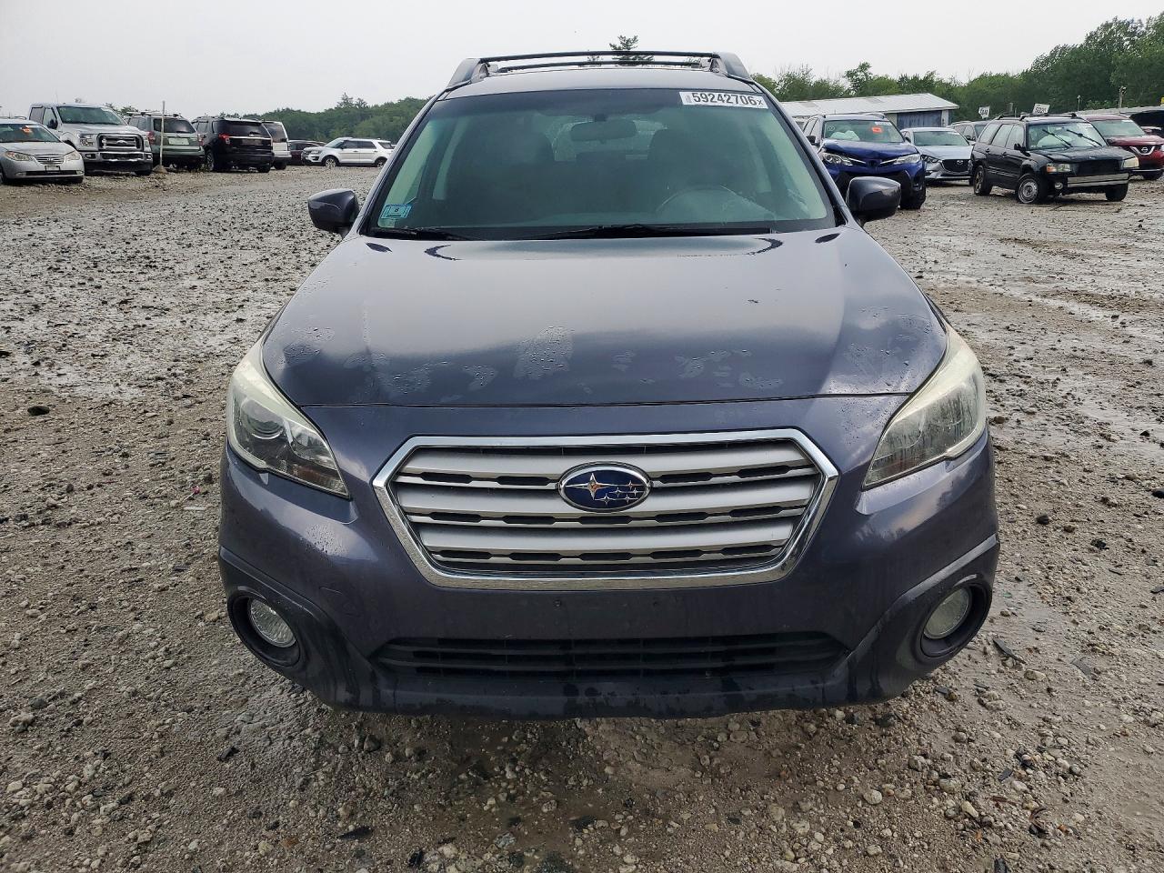 2015 Subaru Outback 2.5i Premium Gray vin: 4S4BSACC2F3289805