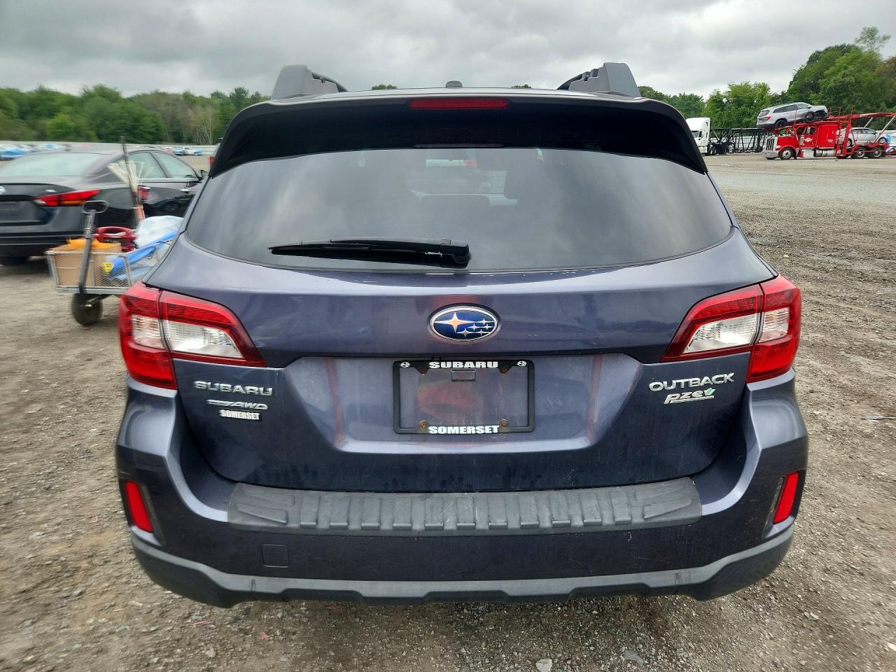 2015 Subaru Outback 2.5i Premium Gray vin: 4S4BSACC3F3219746