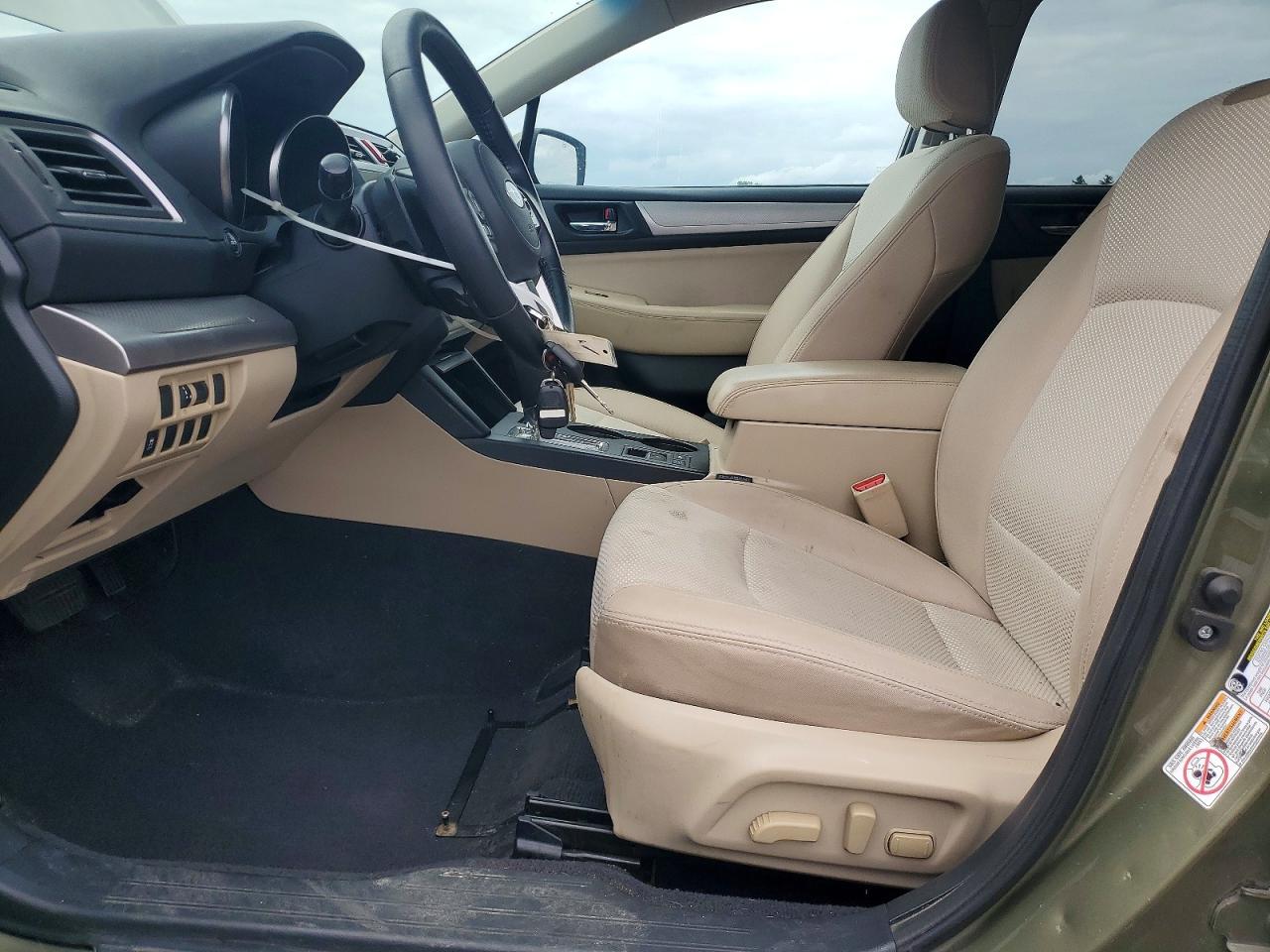 2015 Subaru Outback 2.5i Premium Green vin: 4S4BSACC3F3315831