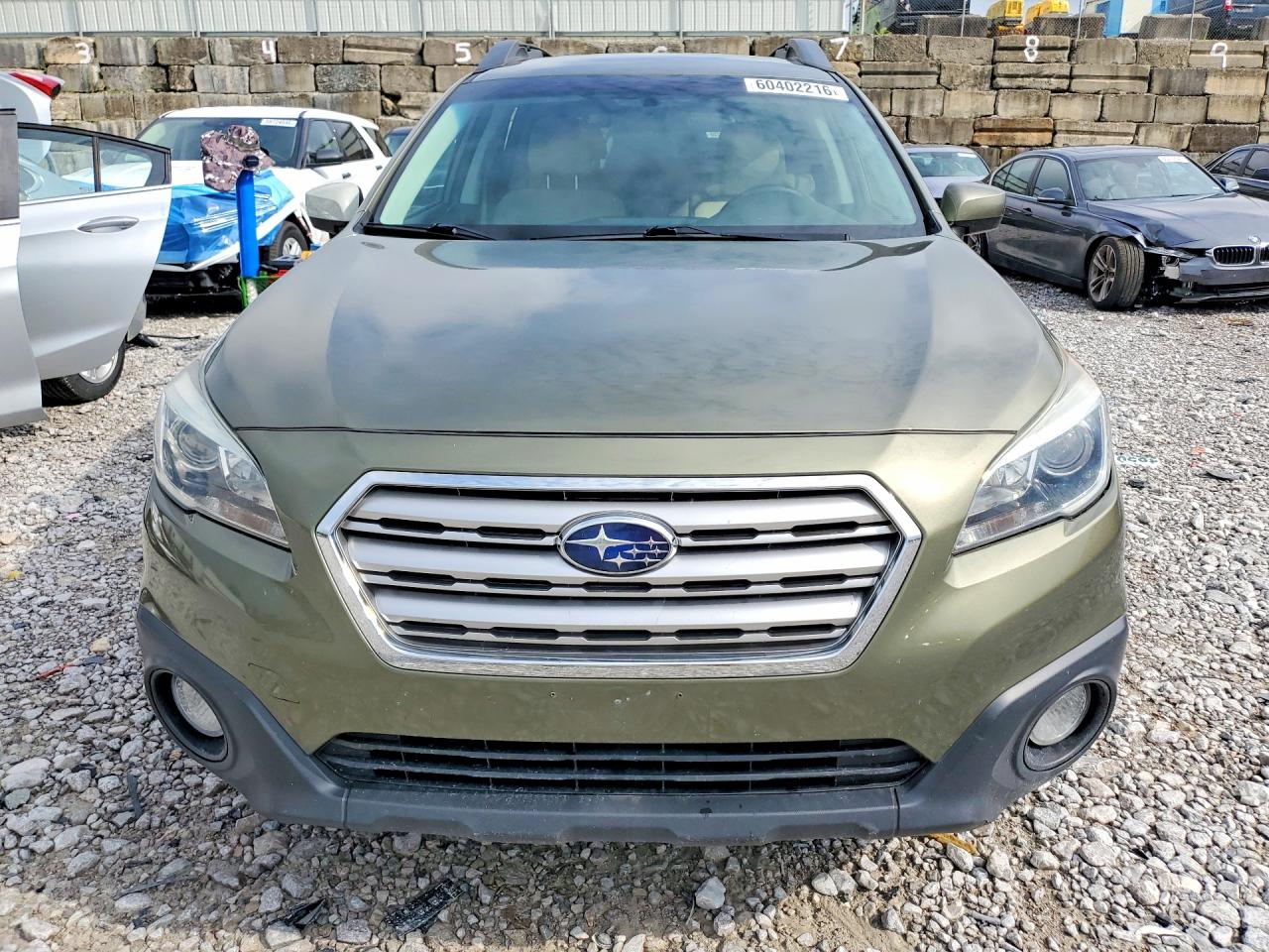 2015 Subaru Outback 2.5i Premium Green vin: 4S4BSACC3F3317787