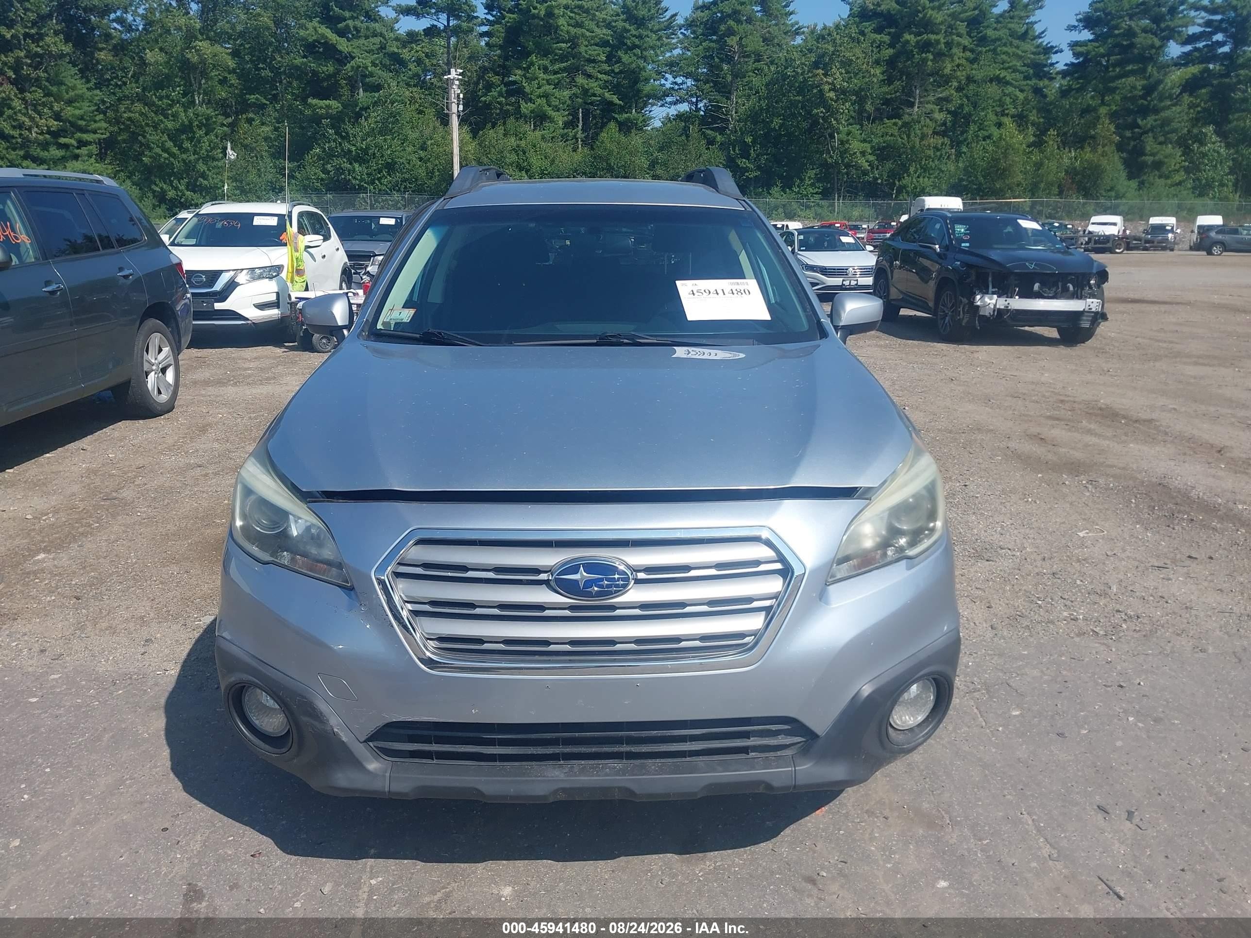 2015 Subaru Outback 2.5i Premium Серебряный vin: 4S4BSACC4F3237074