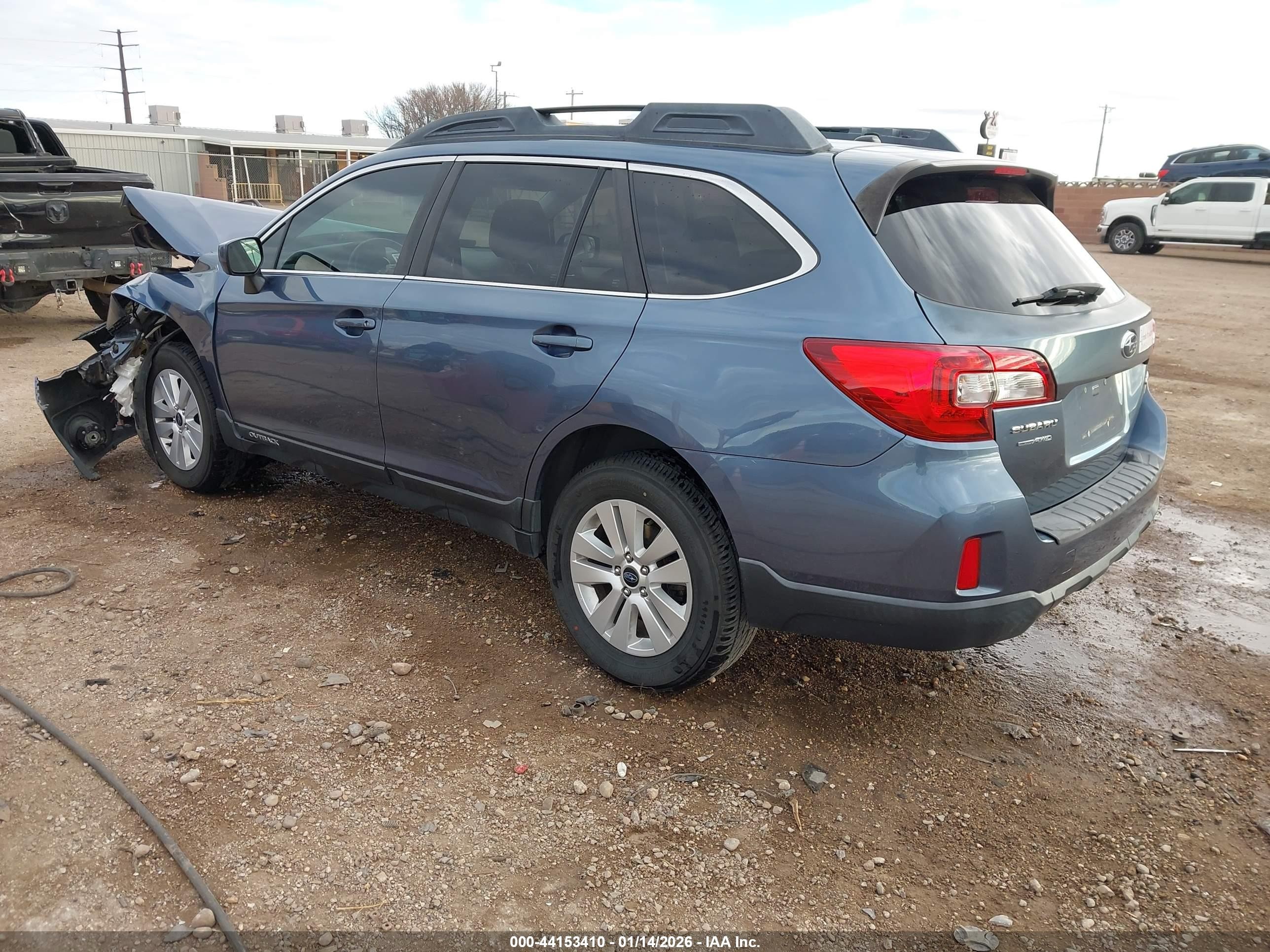 2015 Subaru Outback 2.5i Premium Blue vin: 4S4BSACC4F3348384