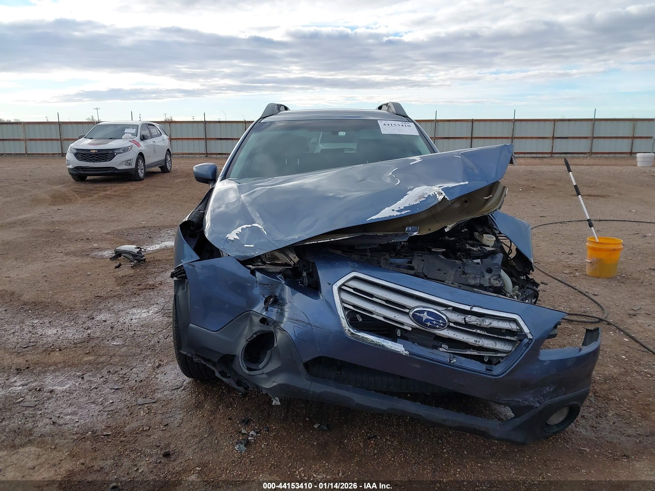 2015 Subaru Outback 2.5i Premium Blue vin: 4S4BSACC4F3348384