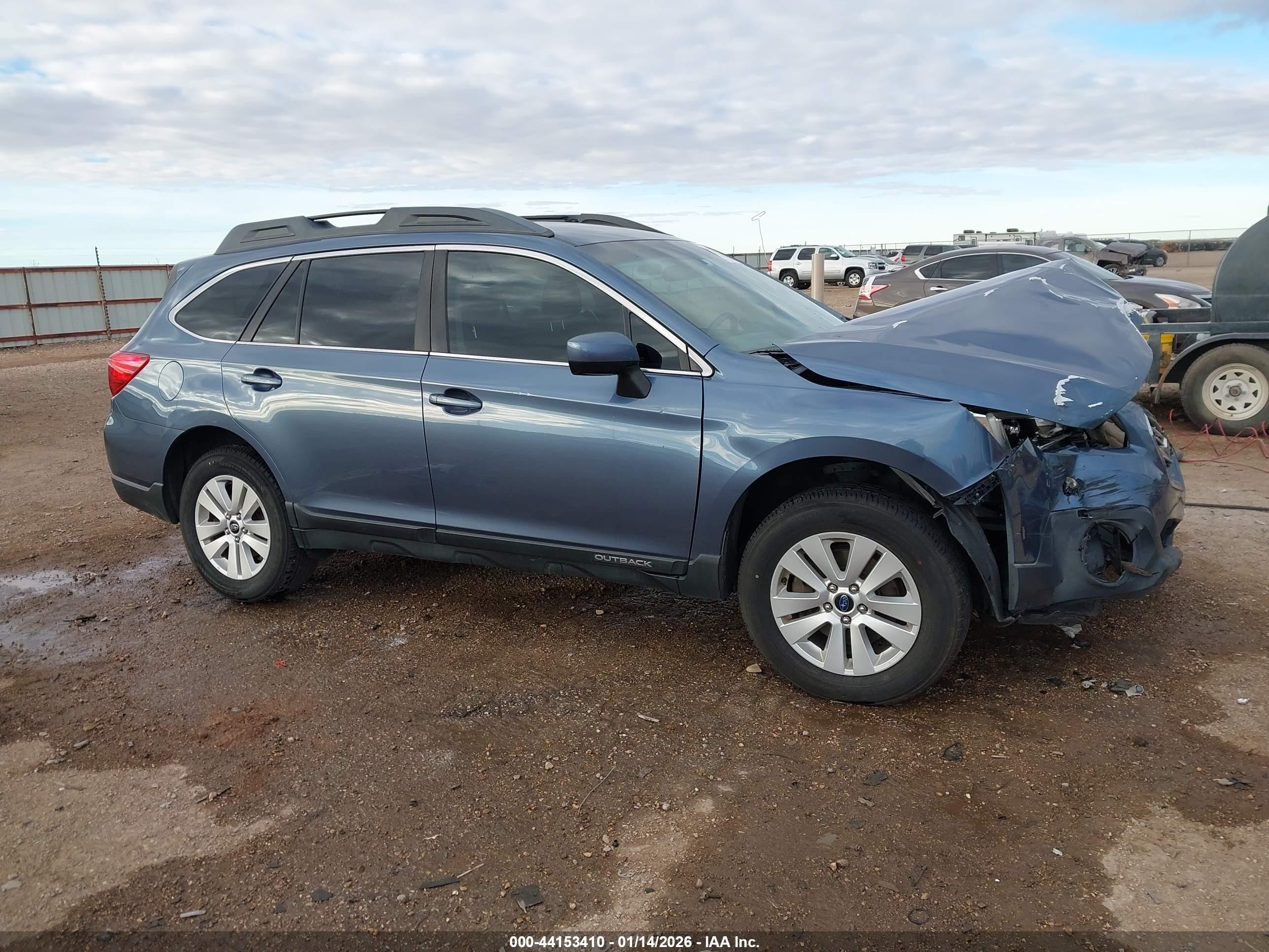 2015 Subaru Outback 2.5i Premium Blue vin: 4S4BSACC4F3348384