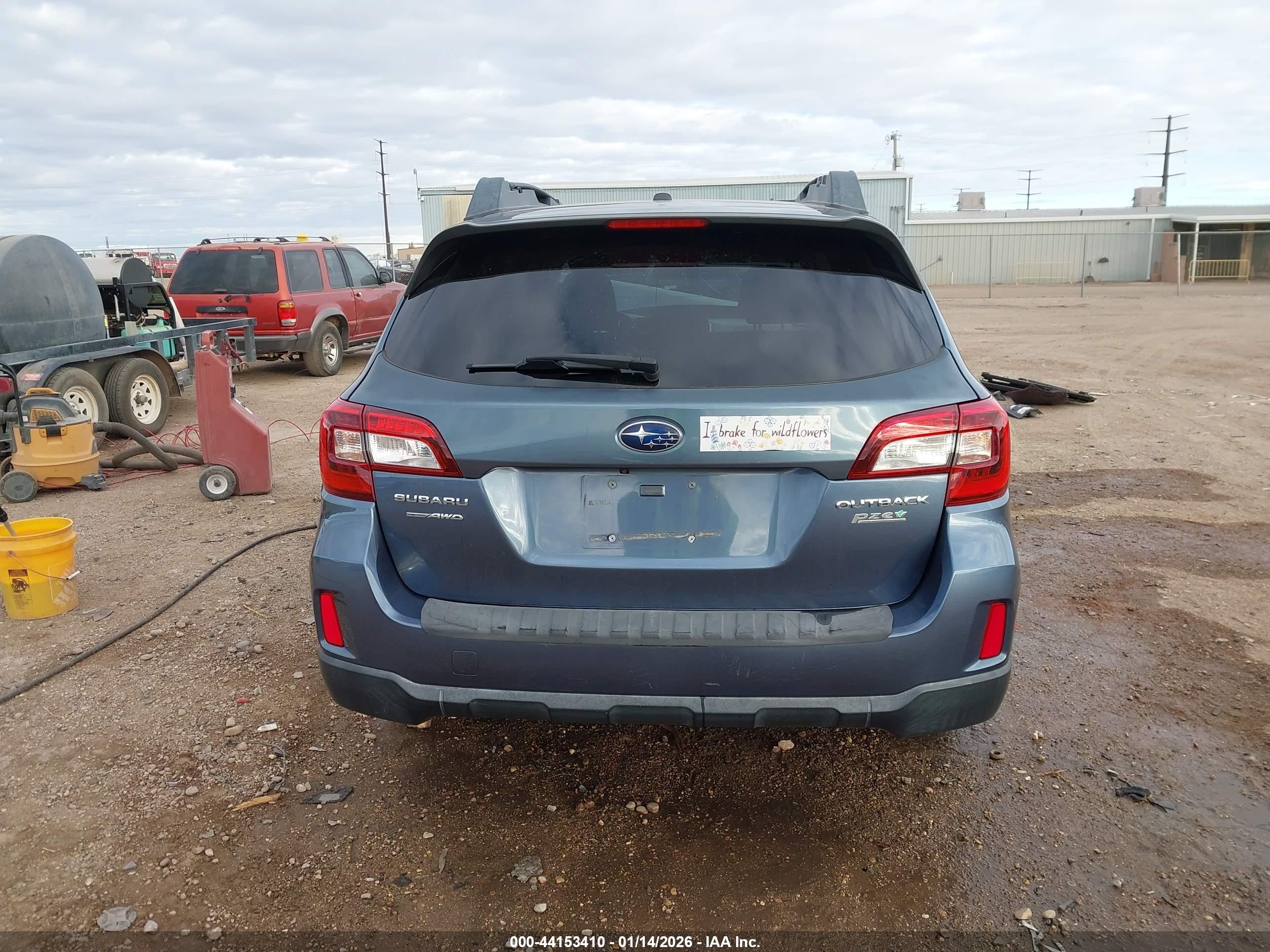 2015 Subaru Outback 2.5i Premium Blue vin: 4S4BSACC4F3348384