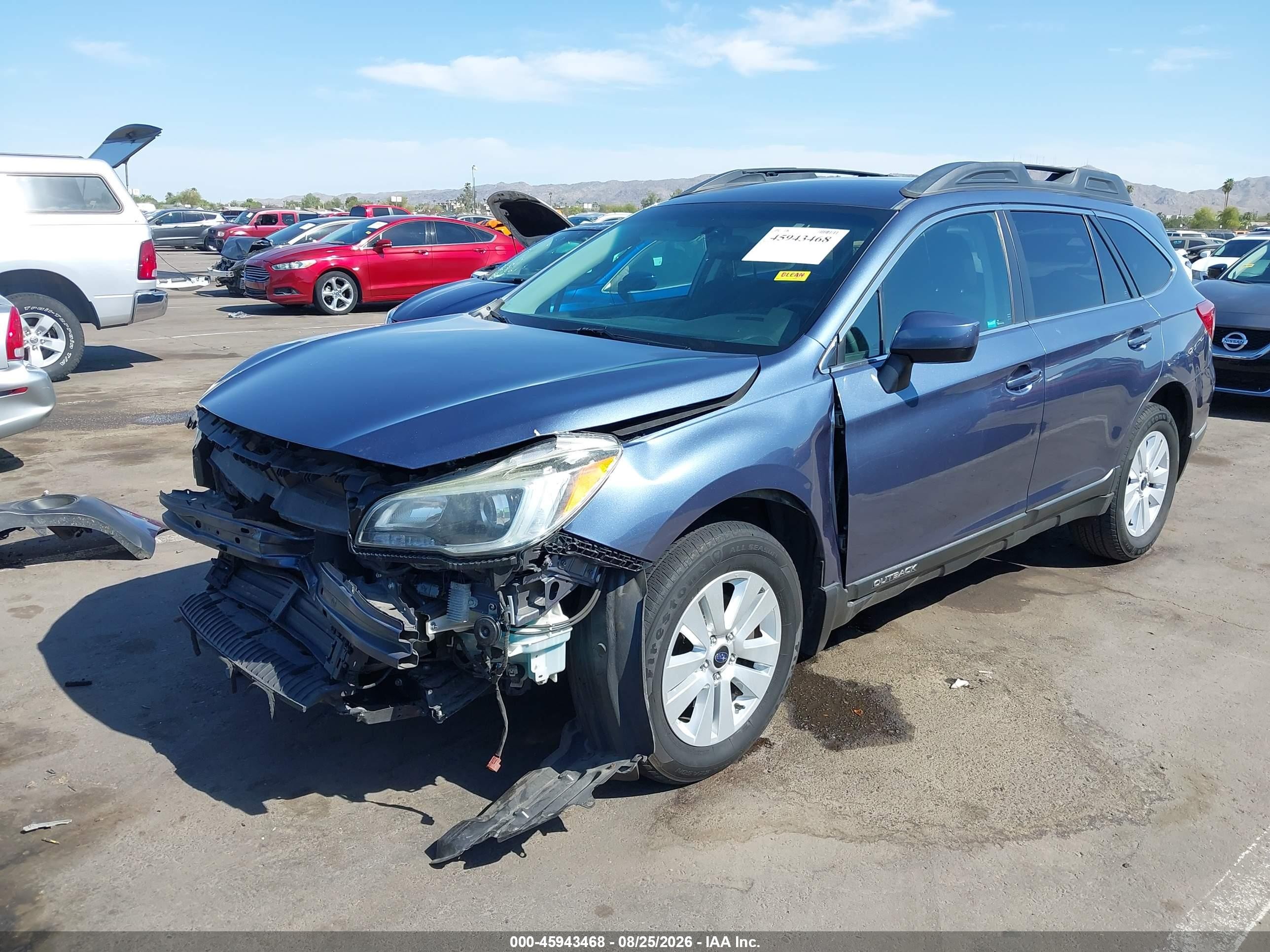 2015 Subaru Outback 2.5i Premium Синий vin: 4S4BSACC5F3311277
