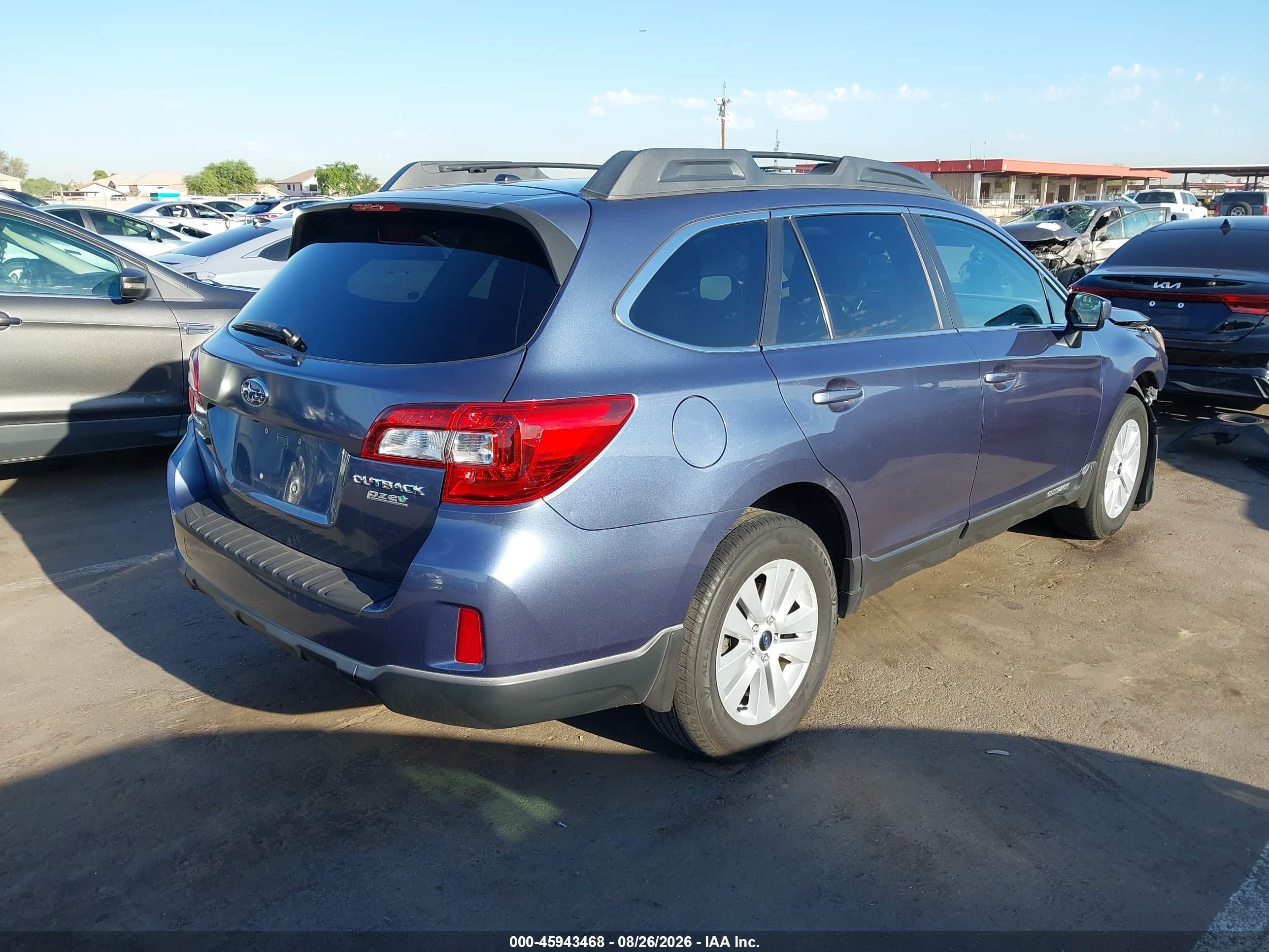 2015 Subaru Outback 2.5i Premium Синий vin: 4S4BSACC5F3311277