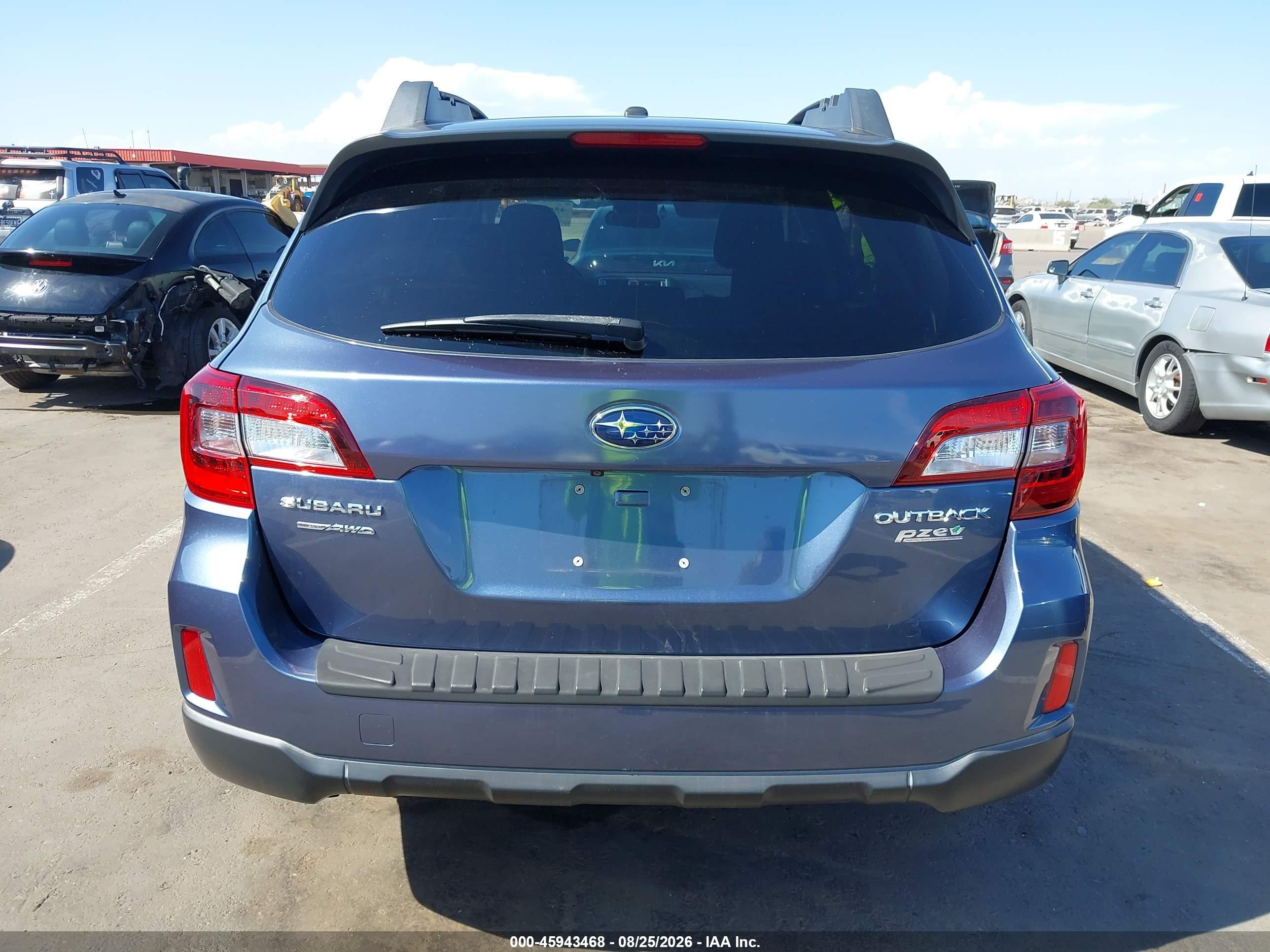 2015 Subaru Outback 2.5i Premium Синий vin: 4S4BSACC5F3311277