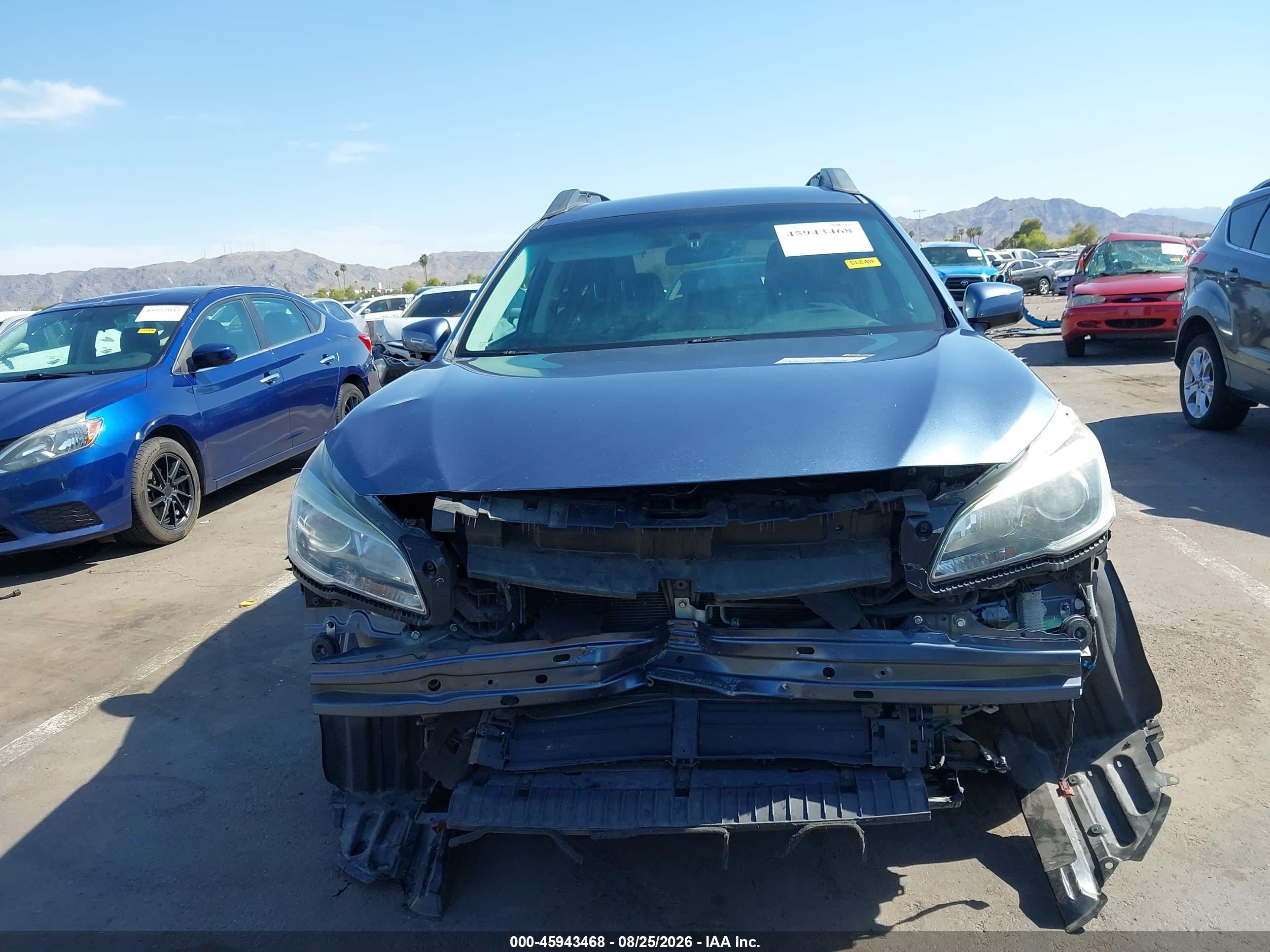 2015 Subaru Outback 2.5i Premium Синий vin: 4S4BSACC5F3311277