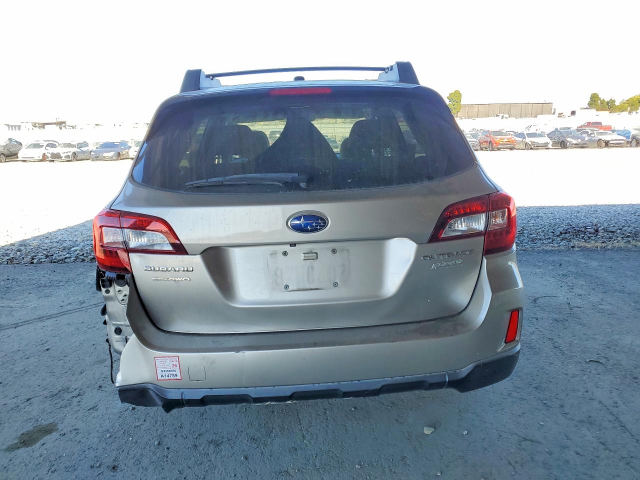 2015 Subaru Outback 2.5i Premium Beige vin: 4S4BSACC5F3335126