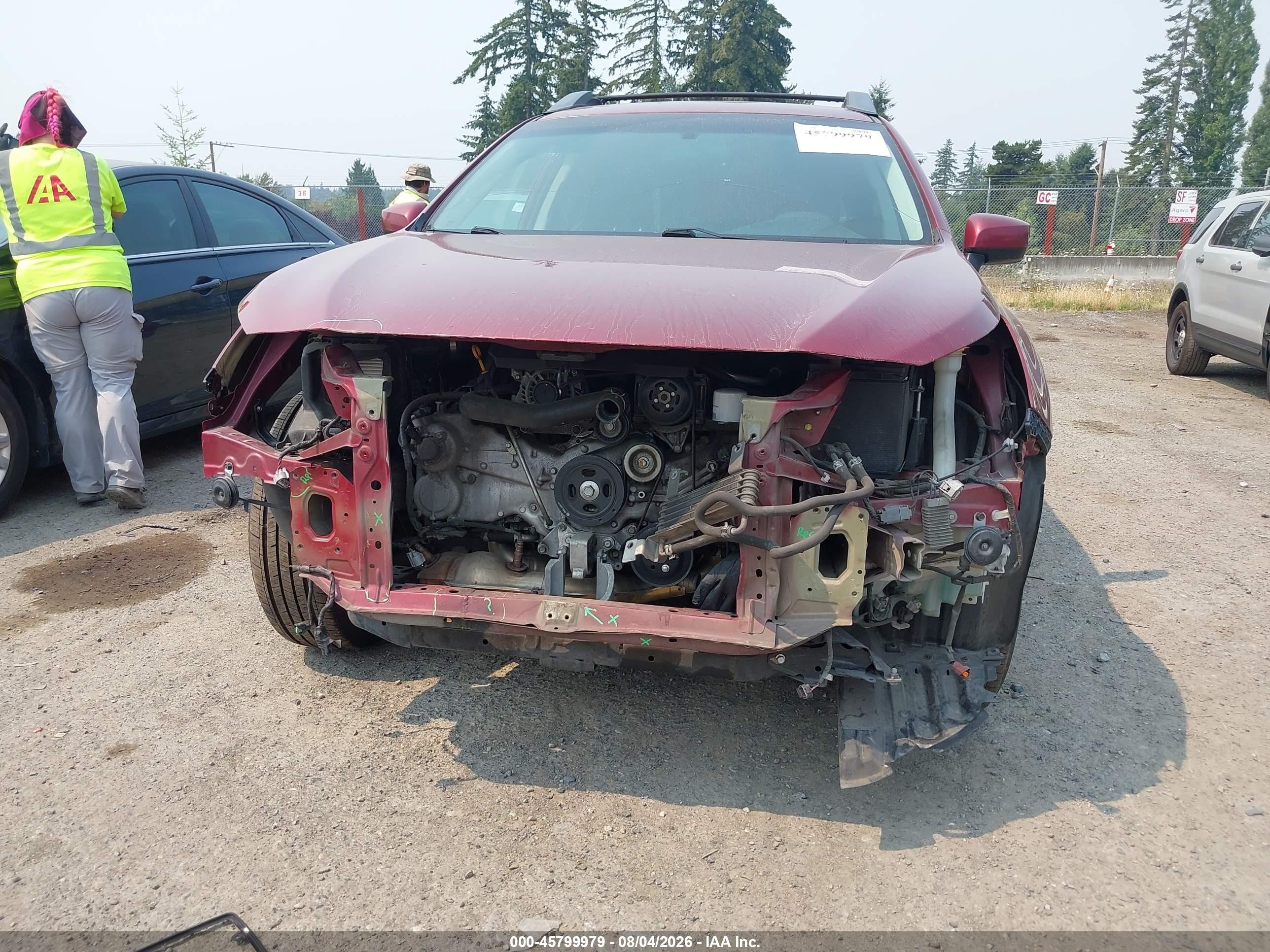2015 Subaru Outback 2.5i Premium Red vin: 4S4BSACC6F3206814