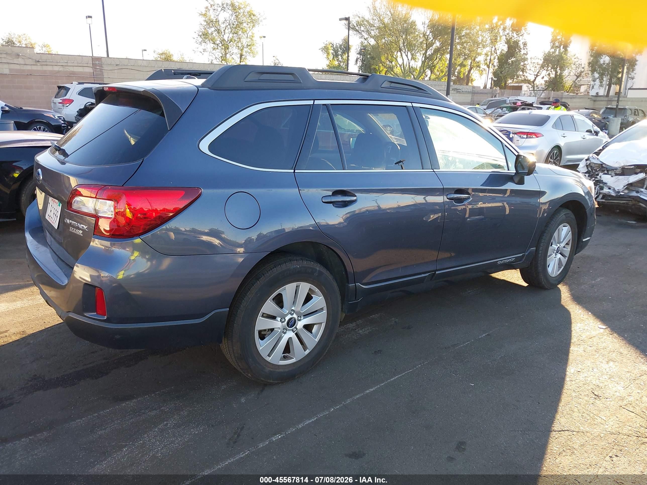2015 Subaru Outback 2.5i Premium Blue vin: 4S4BSACC6F3318870