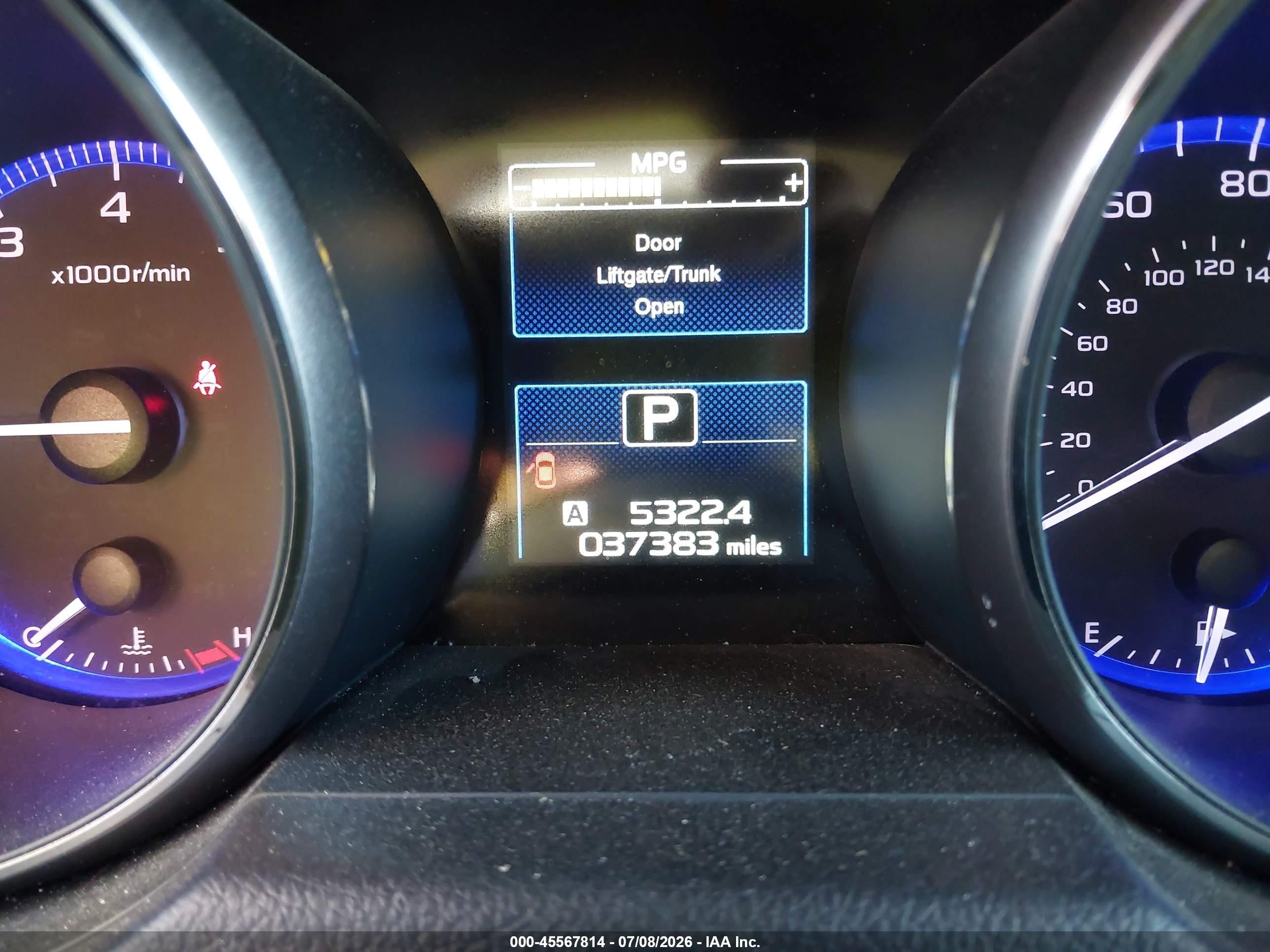 2015 Subaru Outback 2.5i Premium Blue vin: 4S4BSACC6F3318870