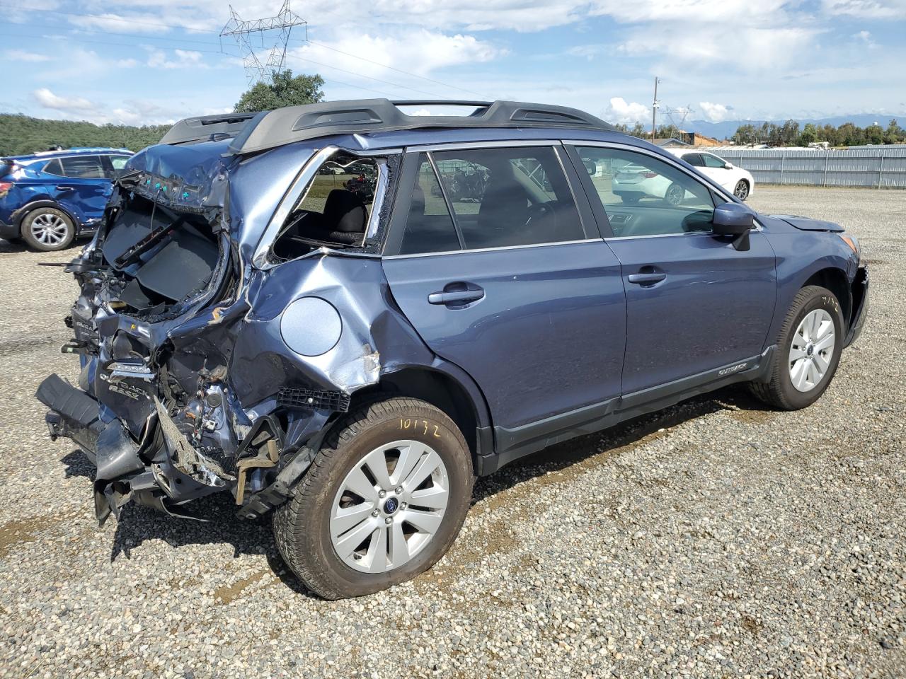 2015 Subaru Outback 2.5i Premium Синий vin: 4S4BSACC6F3334812