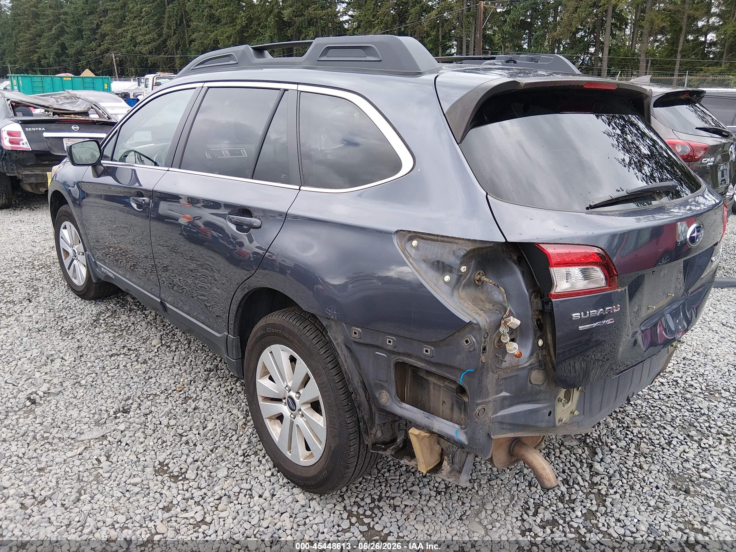 2015 Subaru Outback 2.5i Premium Blue vin: 4S4BSACC7F3339274