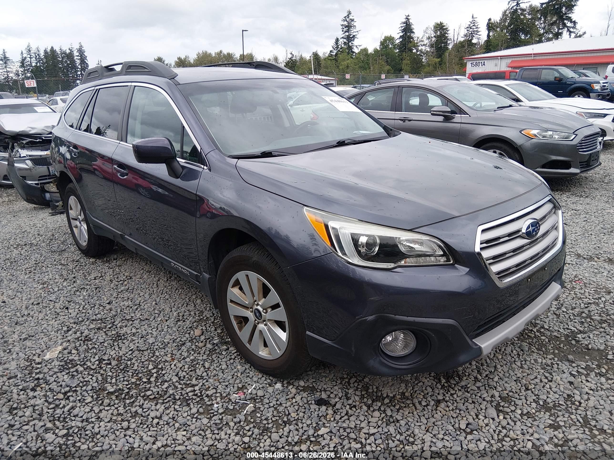 2015 Subaru Outback 2.5i Premium Blue vin: 4S4BSACC7F3339274