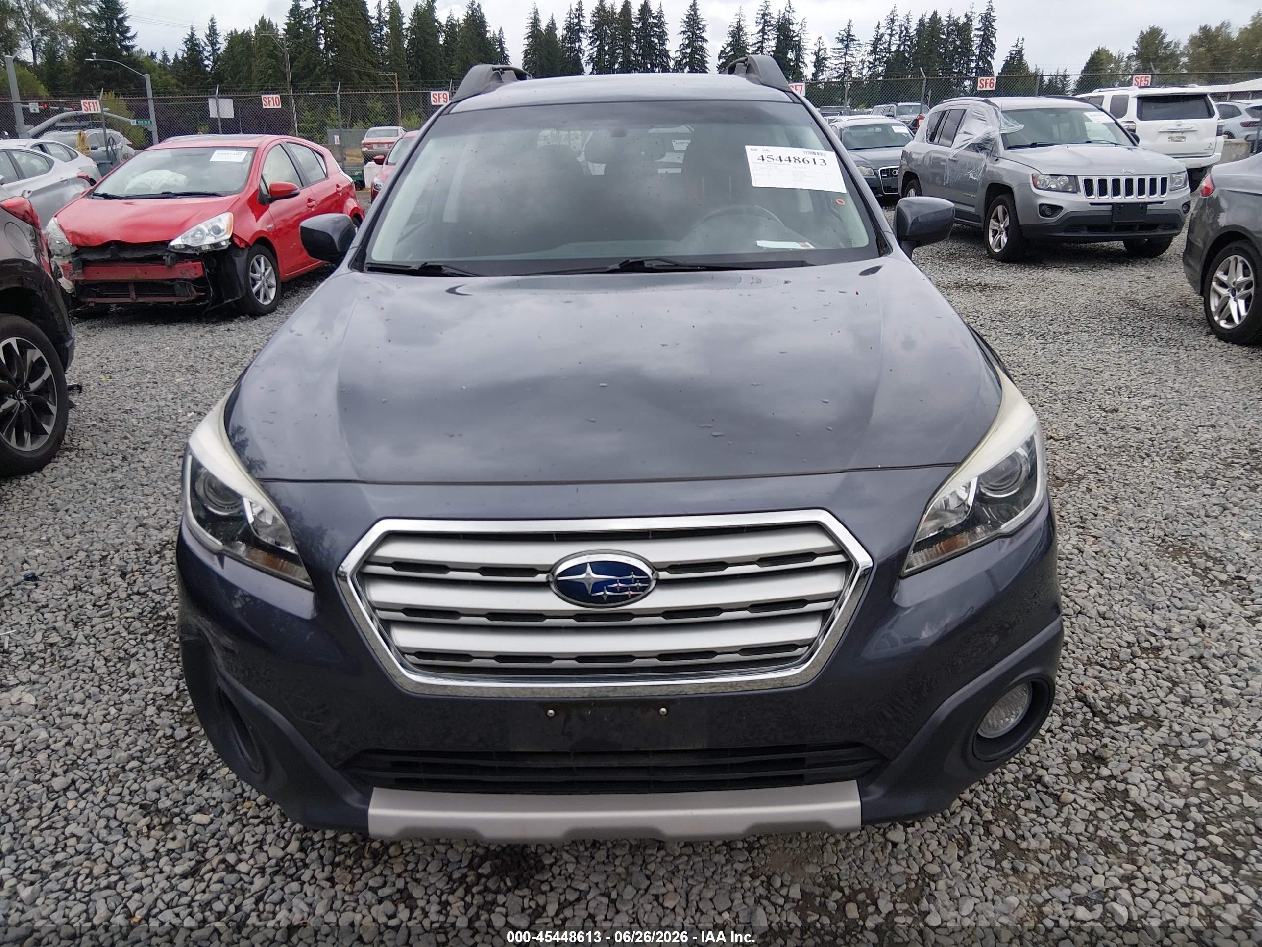2015 Subaru Outback 2.5i Premium Blue vin: 4S4BSACC7F3339274