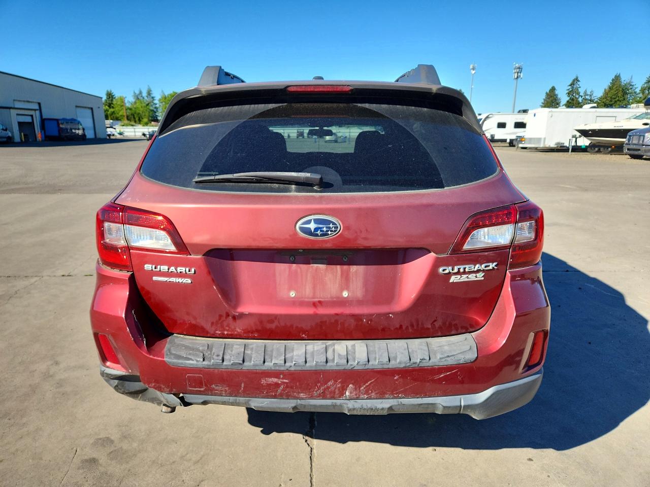 2015 Subaru Outback 2.5i Premium Red vin: 4S4BSACC8F3209083