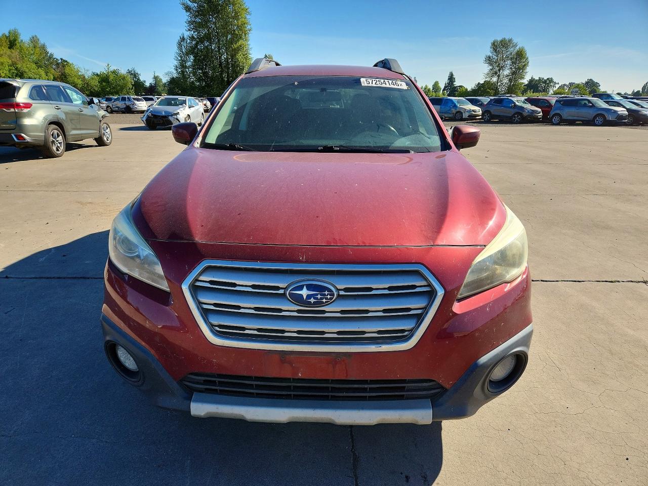 2015 Subaru Outback 2.5i Premium Red vin: 4S4BSACC8F3209083
