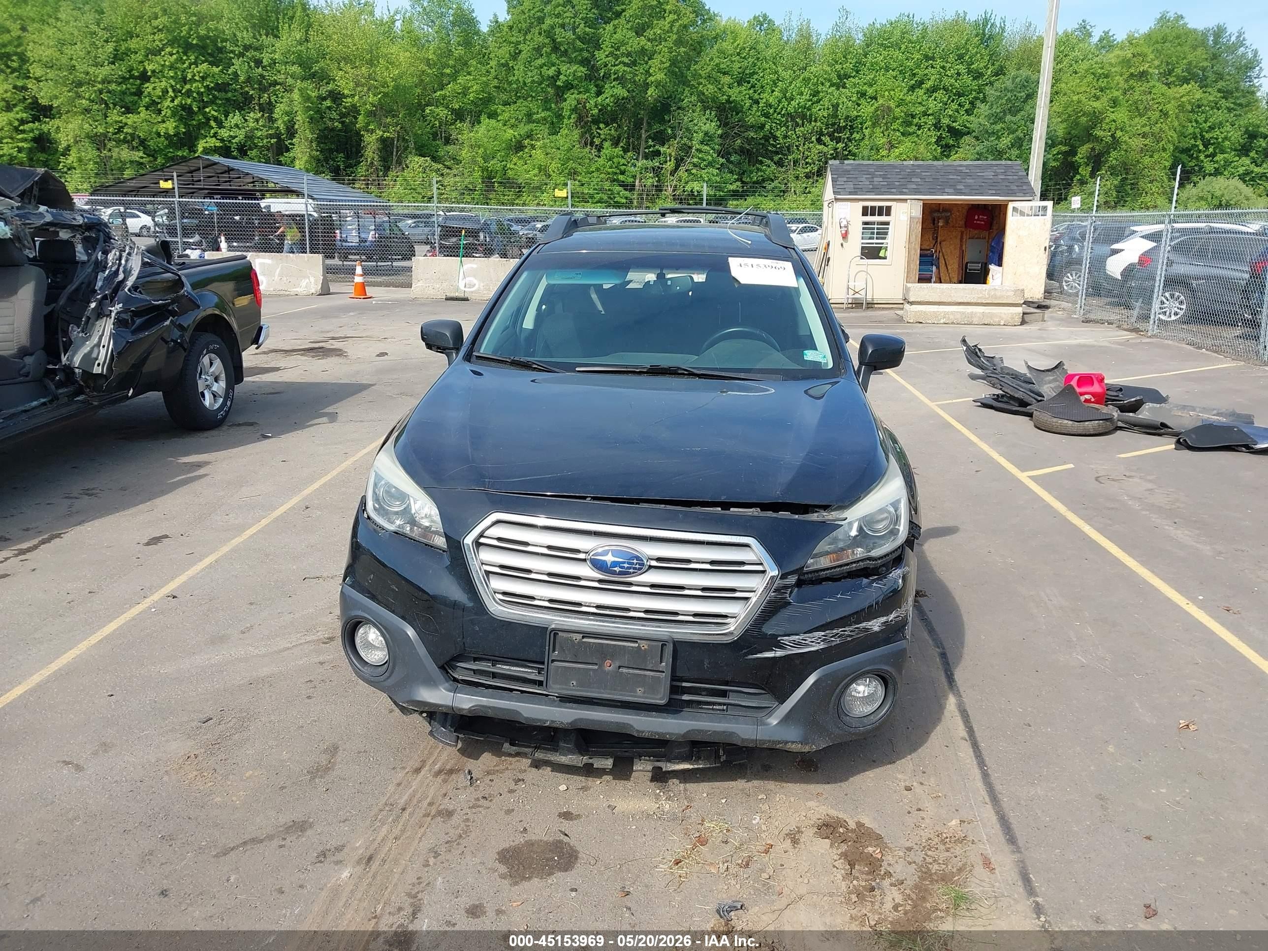 2015 Subaru Outback 2.5i Premium Black vin: 4S4BSACC8F3236719
