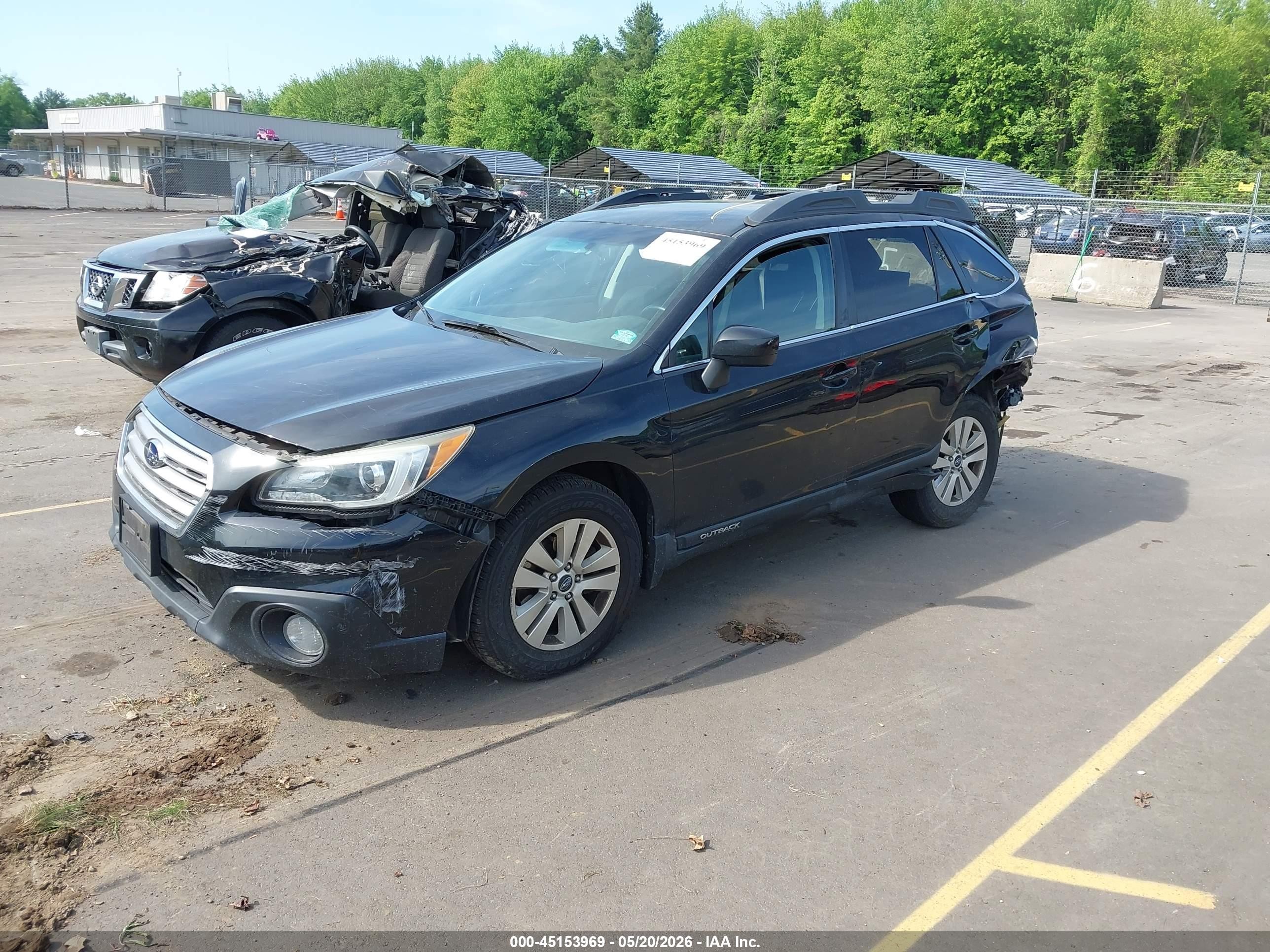 2015 Subaru Outback 2.5i Premium Black vin: 4S4BSACC8F3236719