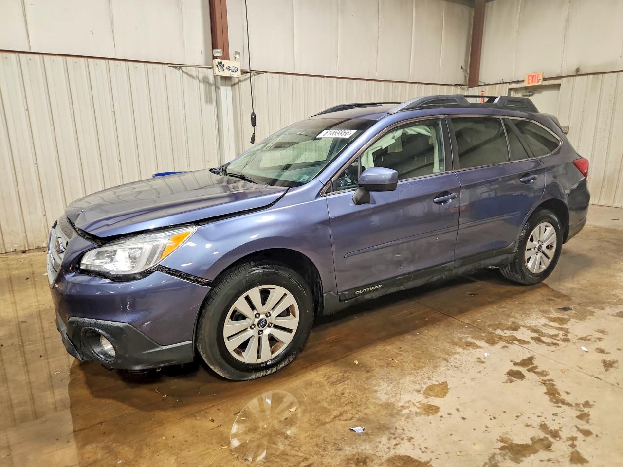 2015 Subaru Outback 2.5i Premium Blue vin: 4S4BSACC8F3257148