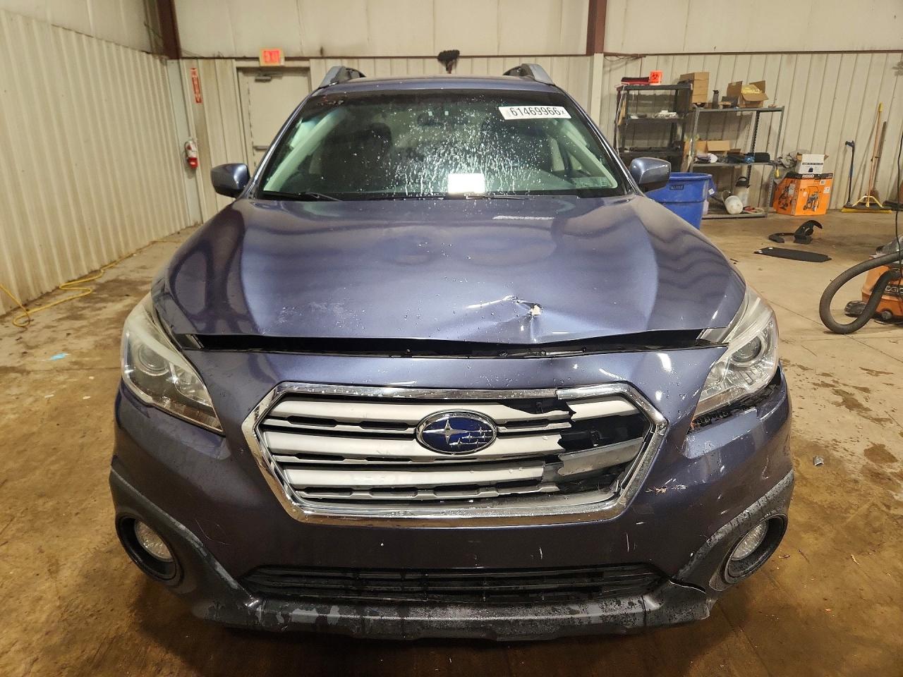 2015 Subaru Outback 2.5i Premium Blue vin: 4S4BSACC8F3257148
