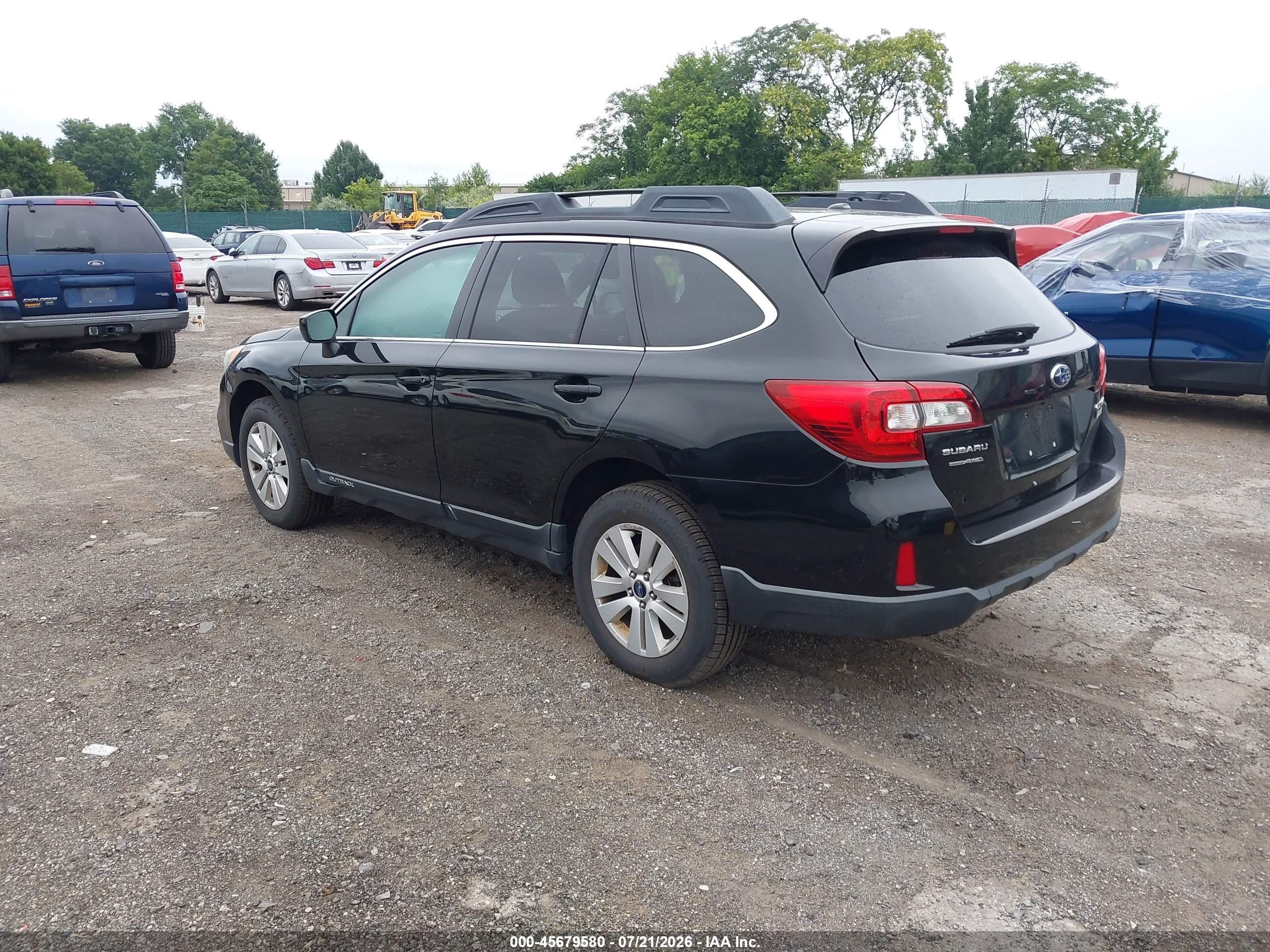 2015 Subaru Outback 2.5i Premium Черный vin: 4S4BSACC8F3287430