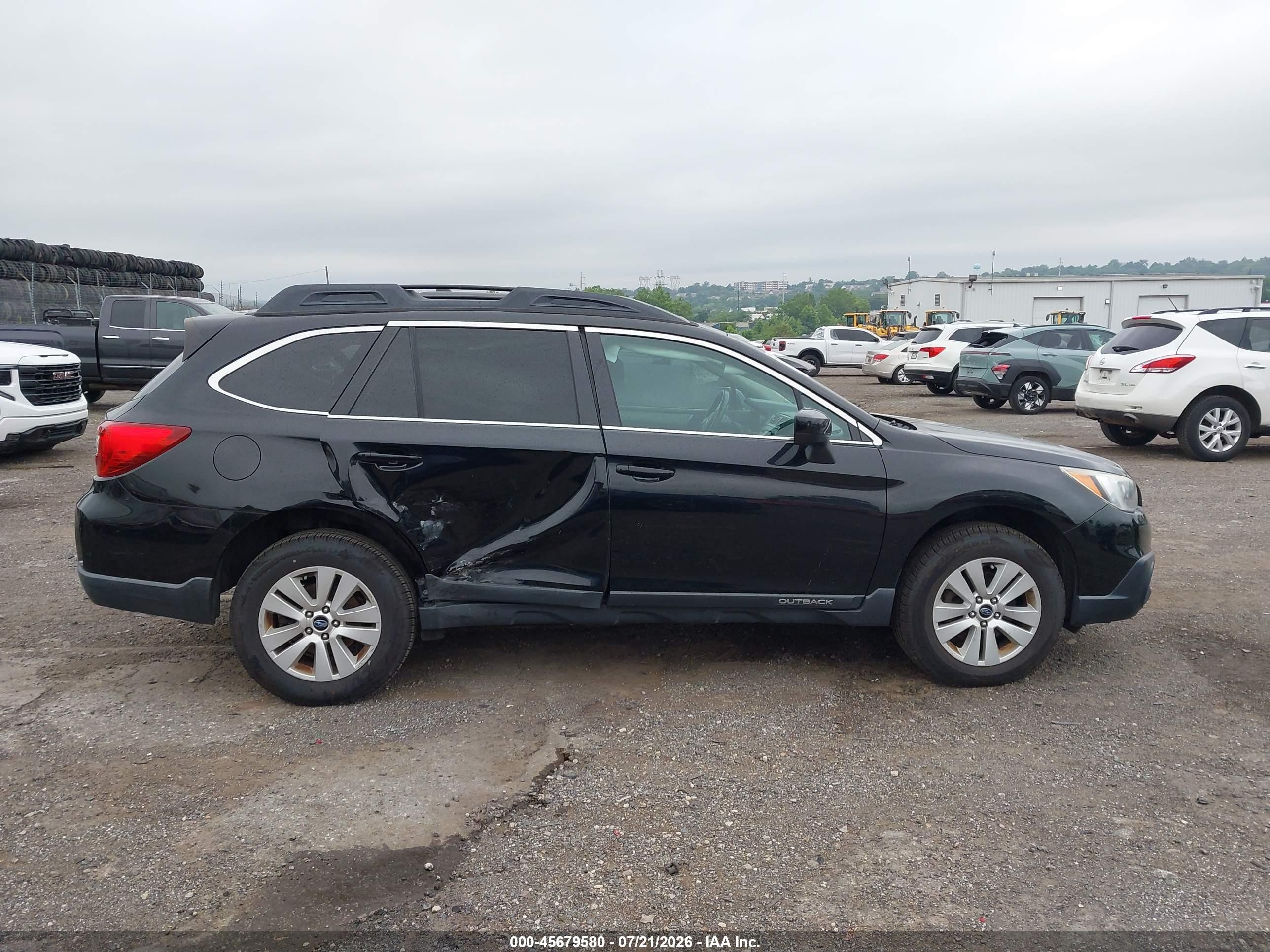 2015 Subaru Outback 2.5i Premium Черный vin: 4S4BSACC8F3287430