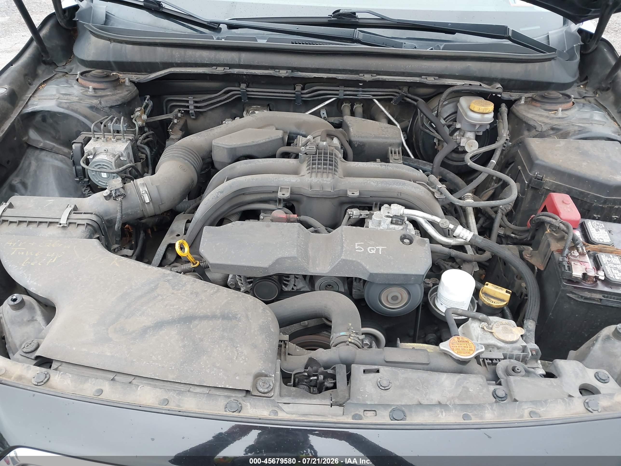 2015 Subaru Outback 2.5i Premium Черный vin: 4S4BSACC8F3287430
