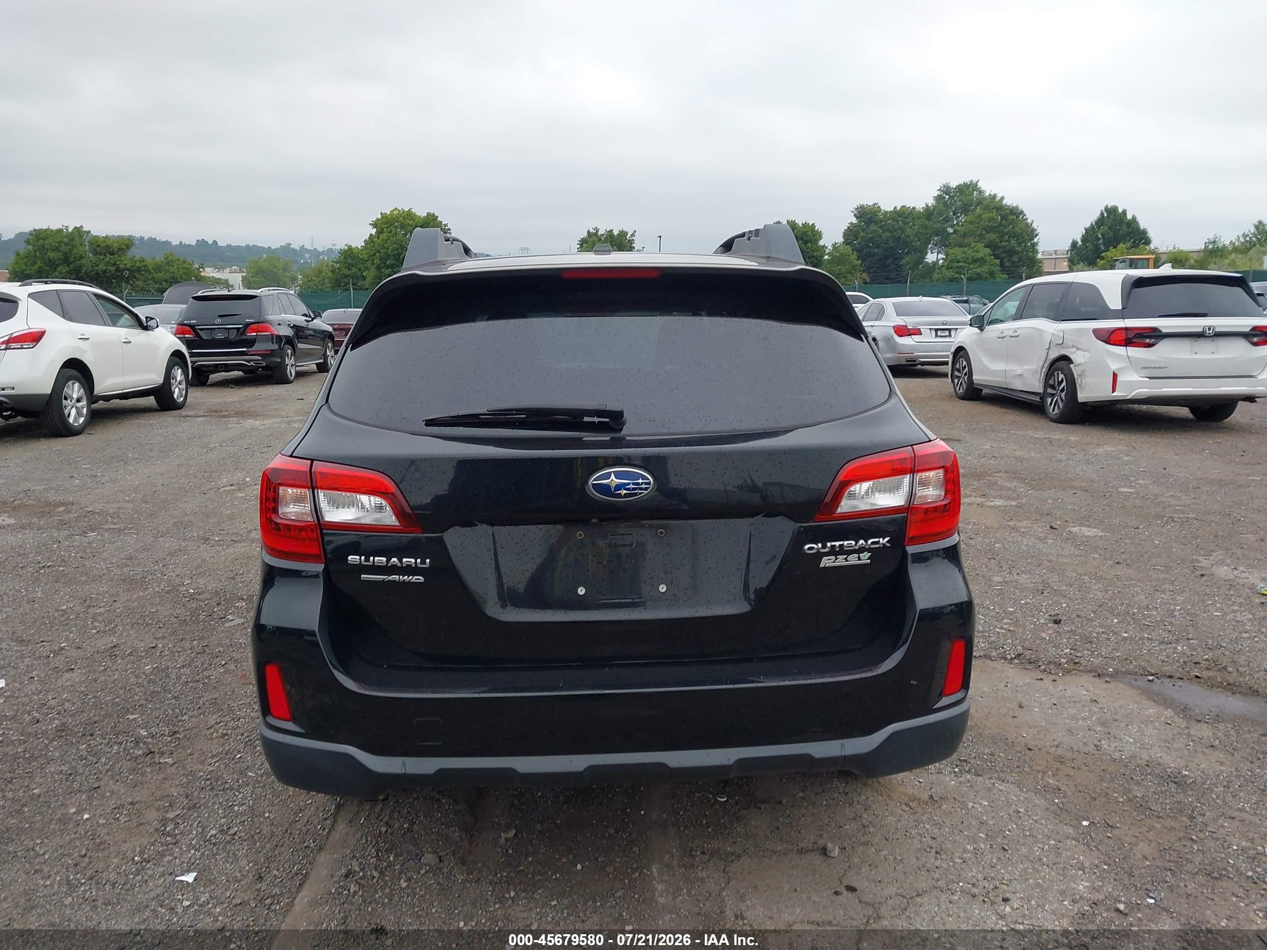 2015 Subaru Outback 2.5i Premium Черный vin: 4S4BSACC8F3287430