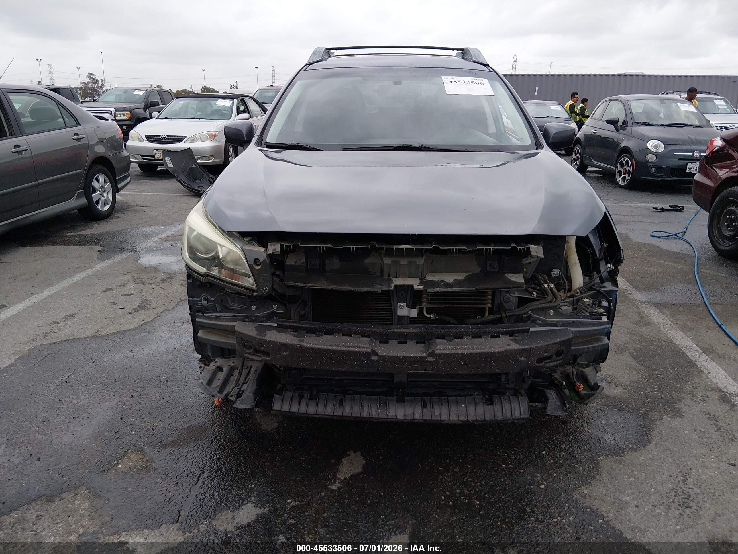 2015 Subaru Outback 2.5i Premium Gray vin: 4S4BSACC9F3202028