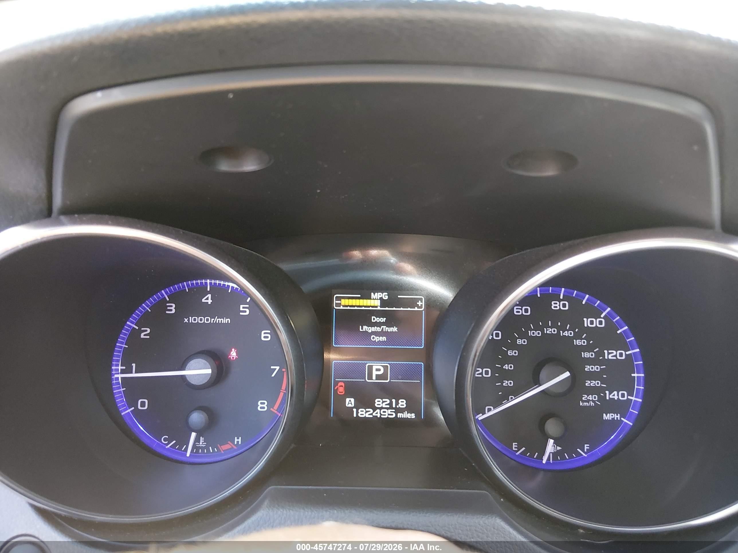 2015 Subaru Outback 2.5i Premium Light Blue vin: 4S4BSACC9F3249575