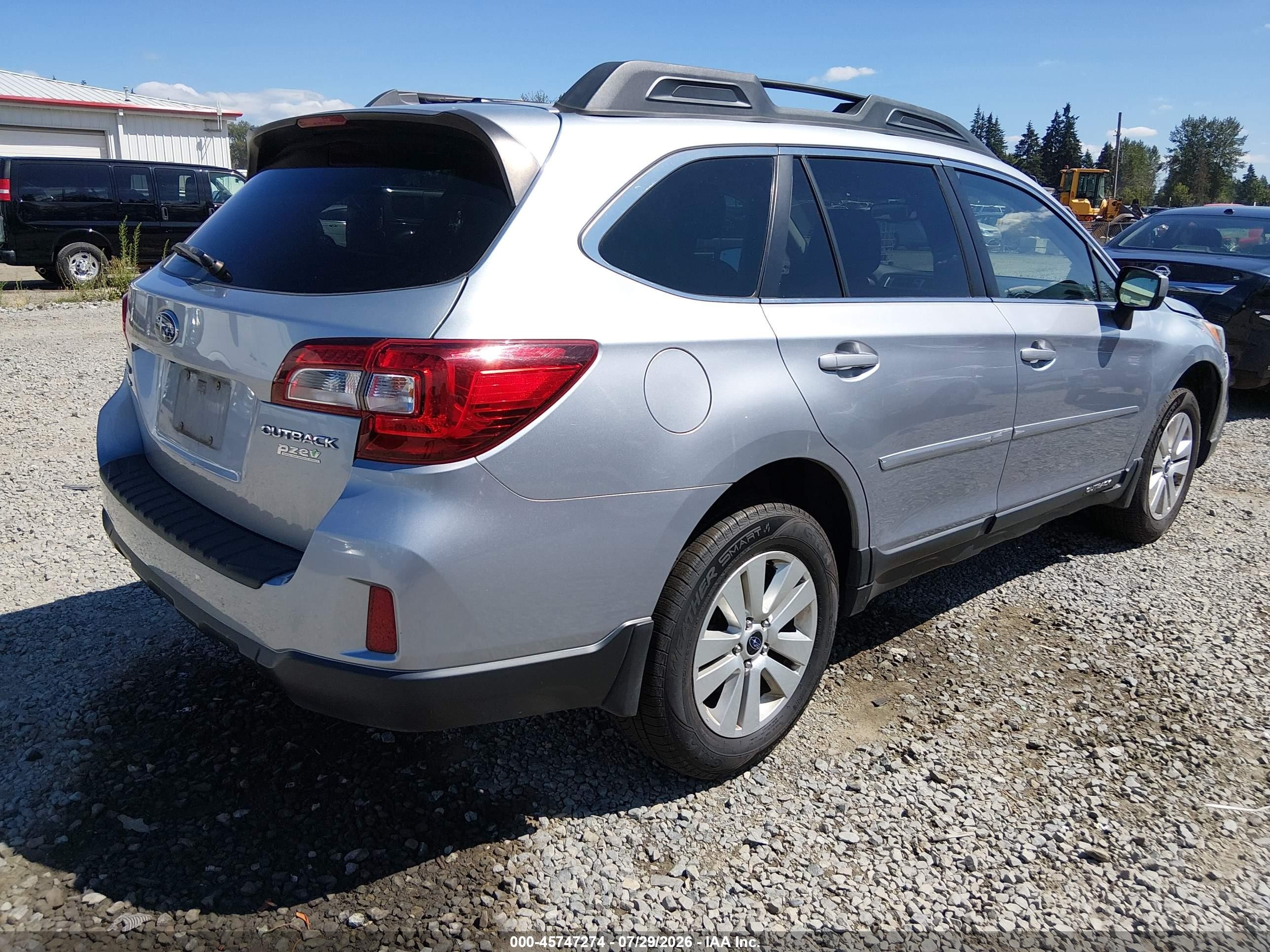 2015 Subaru Outback 2.5i Premium Light Blue vin: 4S4BSACC9F3249575