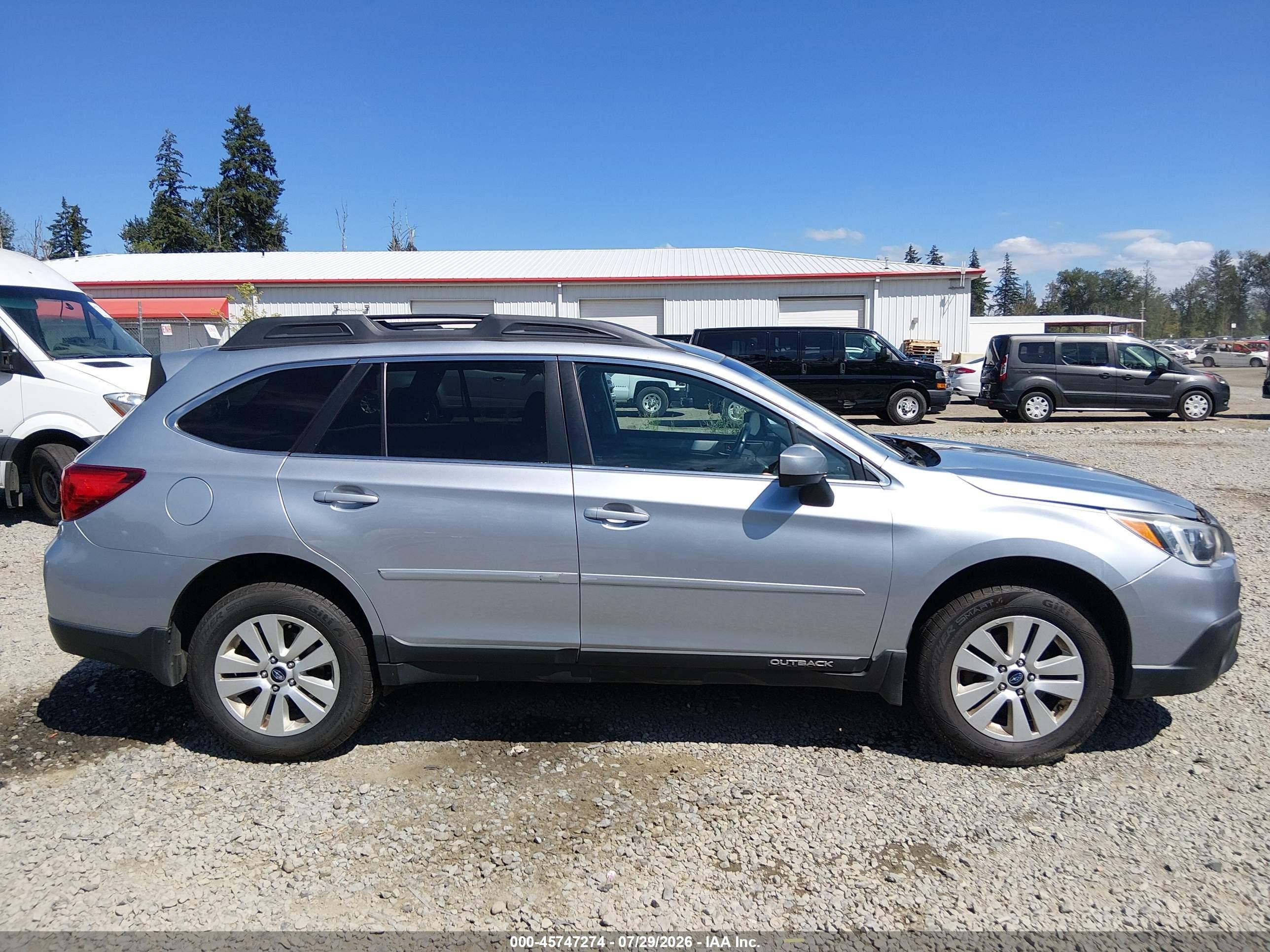 2015 Subaru Outback 2.5i Premium Light Blue vin: 4S4BSACC9F3249575