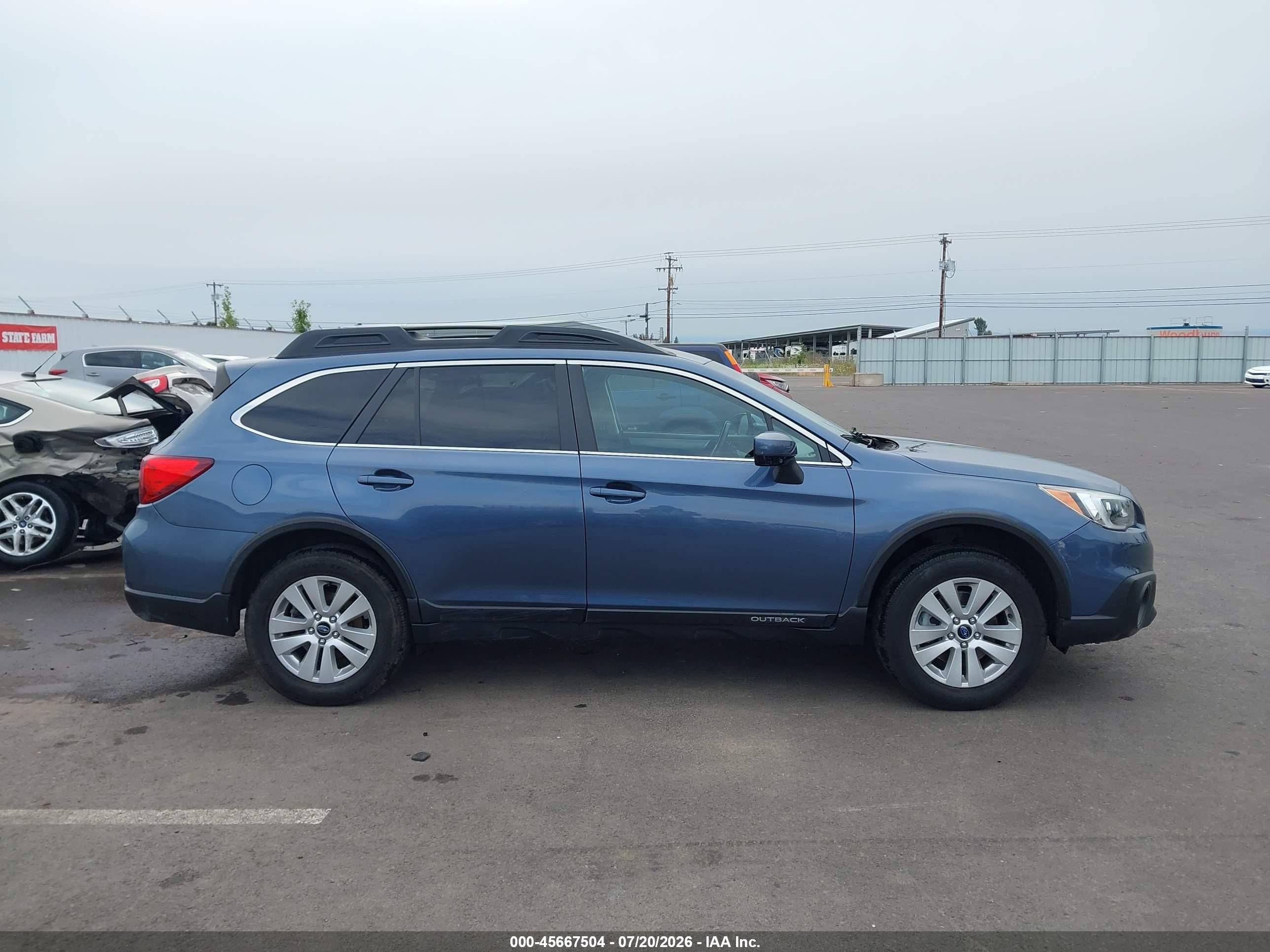 2015 Subaru Outback 2.5i Premium Blue vin: 4S4BSACC9F3296315