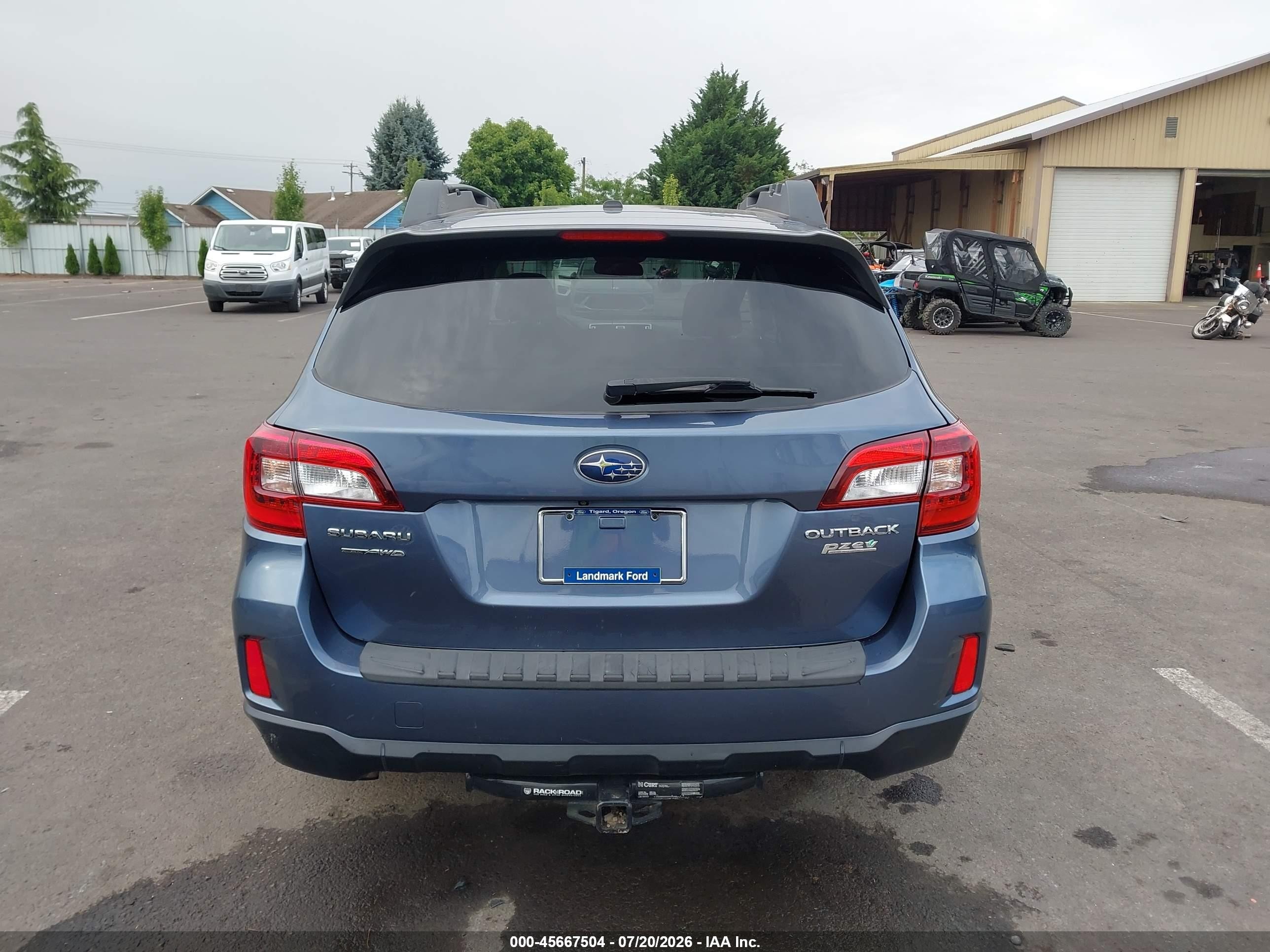 2015 Subaru Outback 2.5i Premium Blue vin: 4S4BSACC9F3296315
