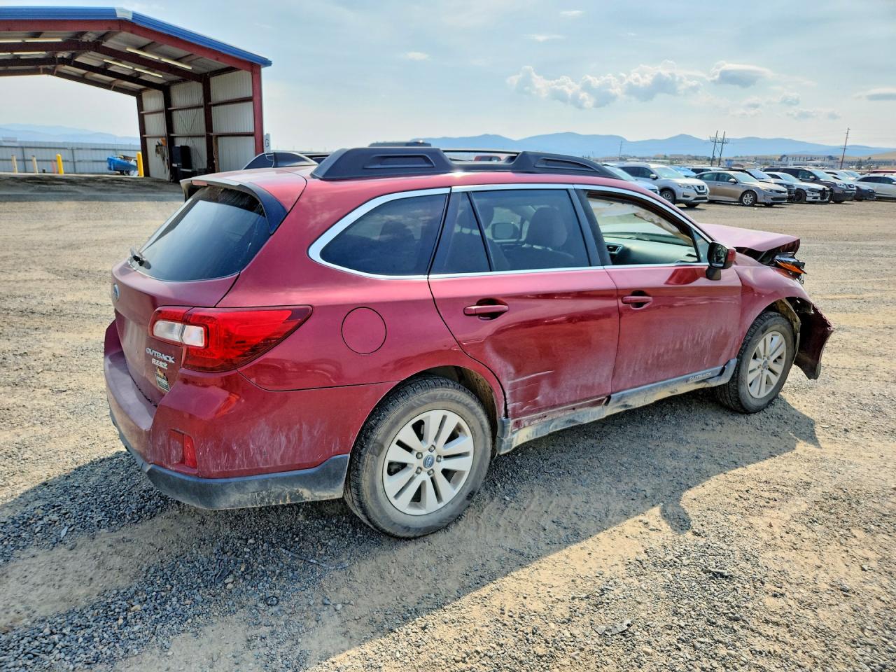 2017 Subaru Outback 2.5i Premium Maroon vin: 4S4BSACC9H3266265