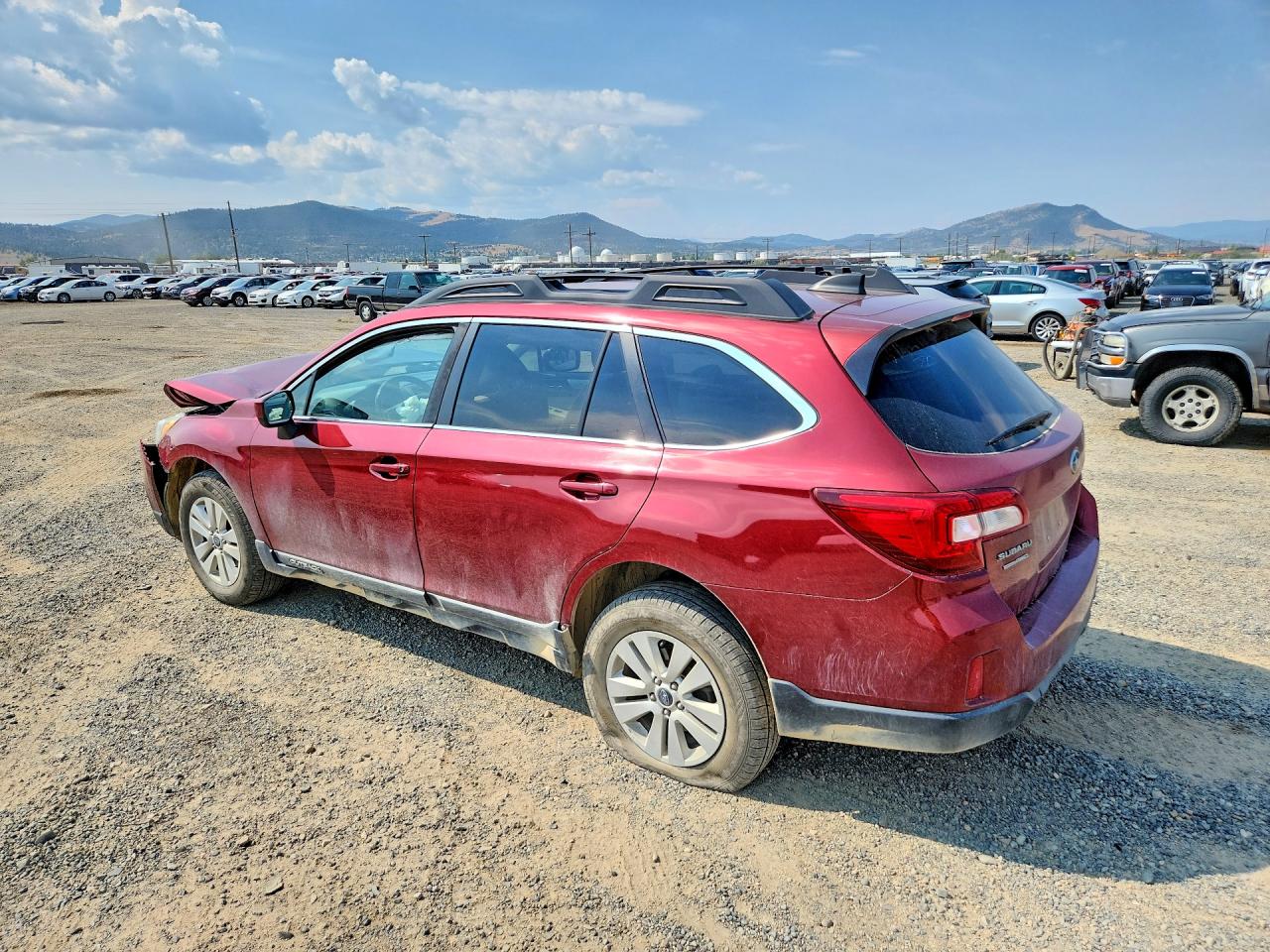 2017 Subaru Outback 2.5i Premium Maroon vin: 4S4BSACC9H3266265