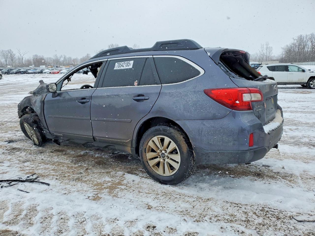 2015 Subaru Outback 2.5i Premium Blue vin: 4S4BSACCXF3258348