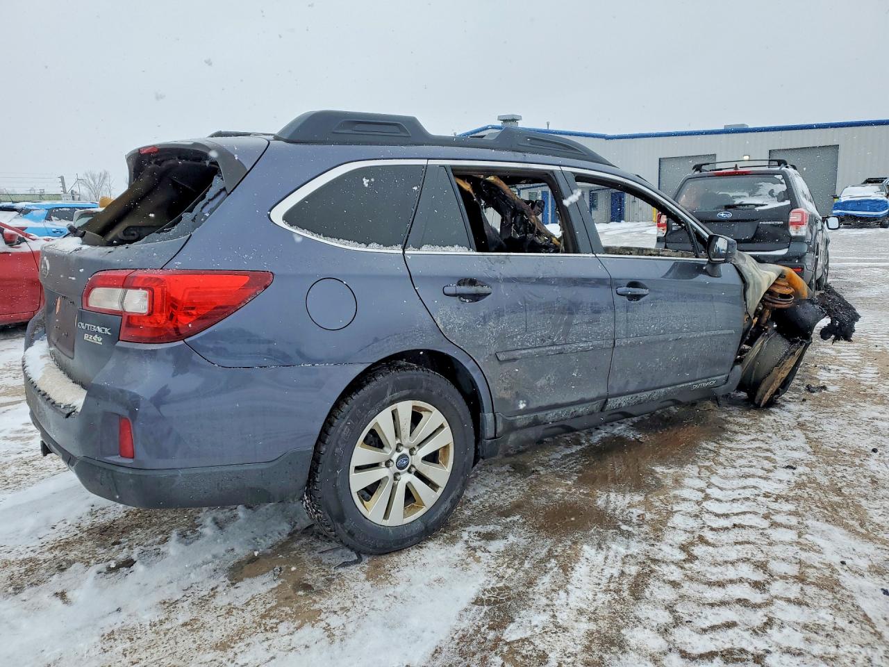 2015 Subaru Outback 2.5i Premium Blue vin: 4S4BSACCXF3258348