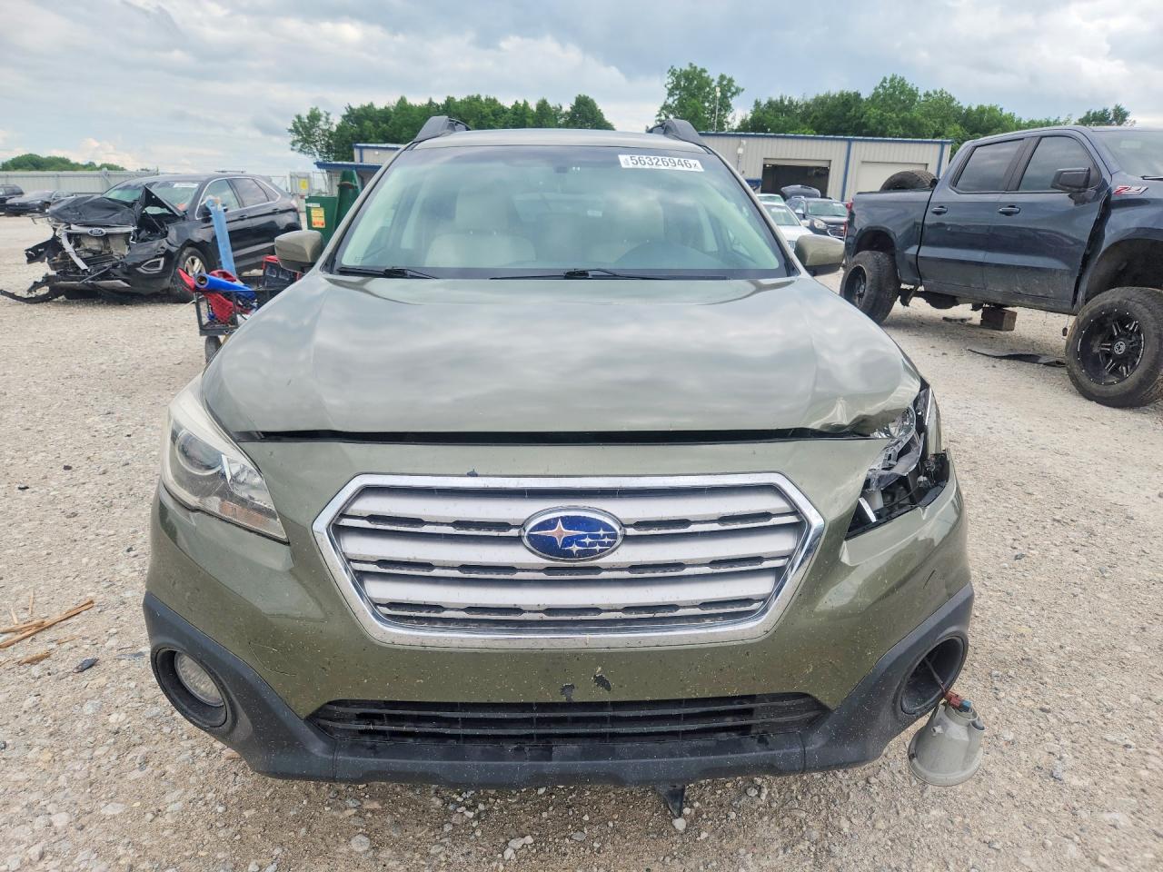 2017 Subaru Outback 2.5i Premium Green vin: 4S4BSACCXH3340809
