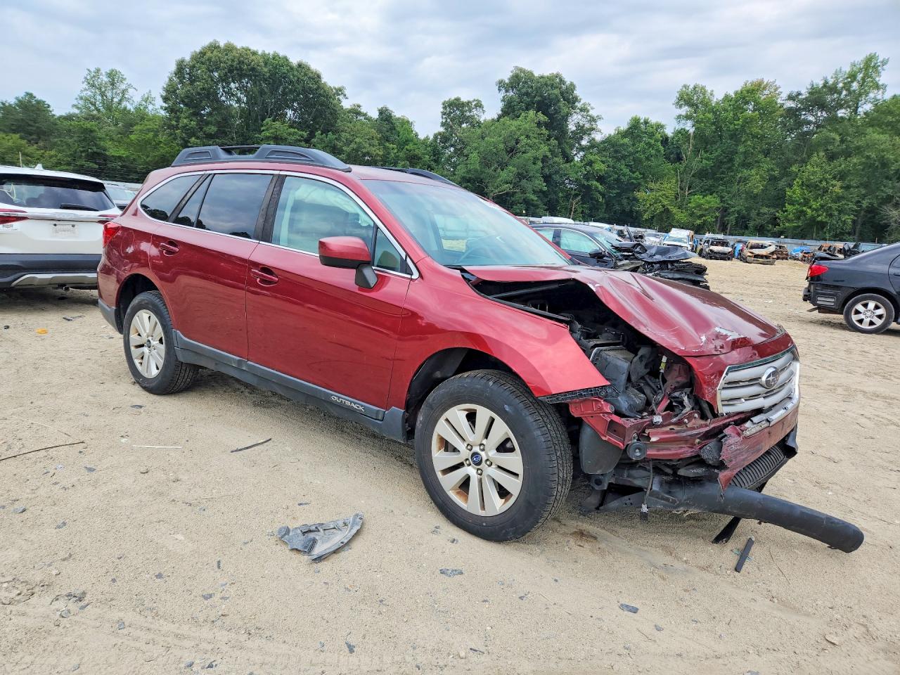 2017 Subaru Outback 2.5i Premium Red vin: 4S4BSACCXH3362986