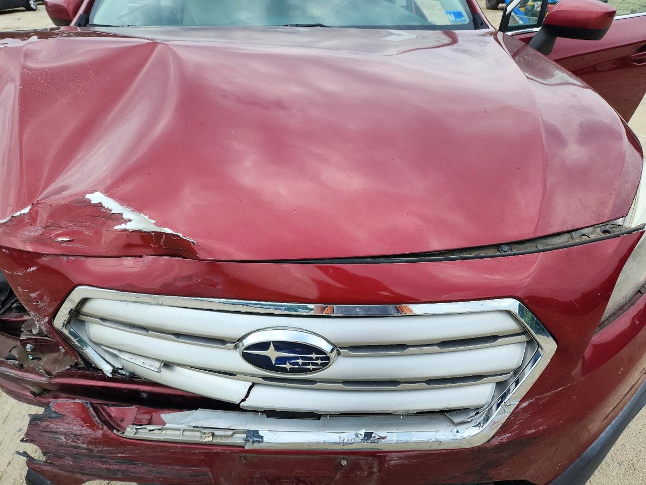 2017 Subaru Outback 2.5i Premium Red vin: 4S4BSACCXH3362986