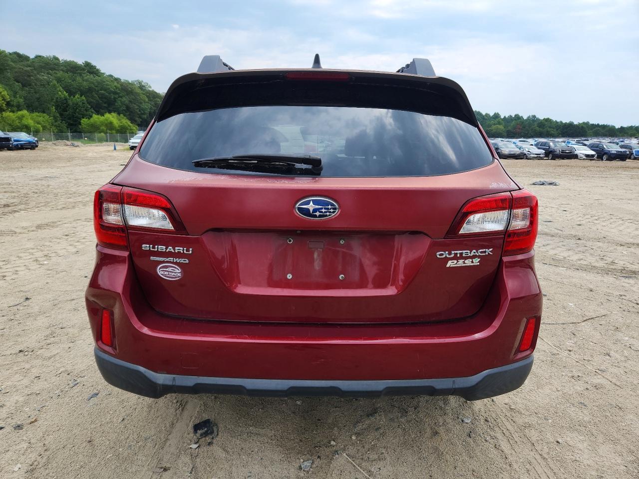 2017 Subaru Outback 2.5i Premium Red vin: 4S4BSACCXH3362986