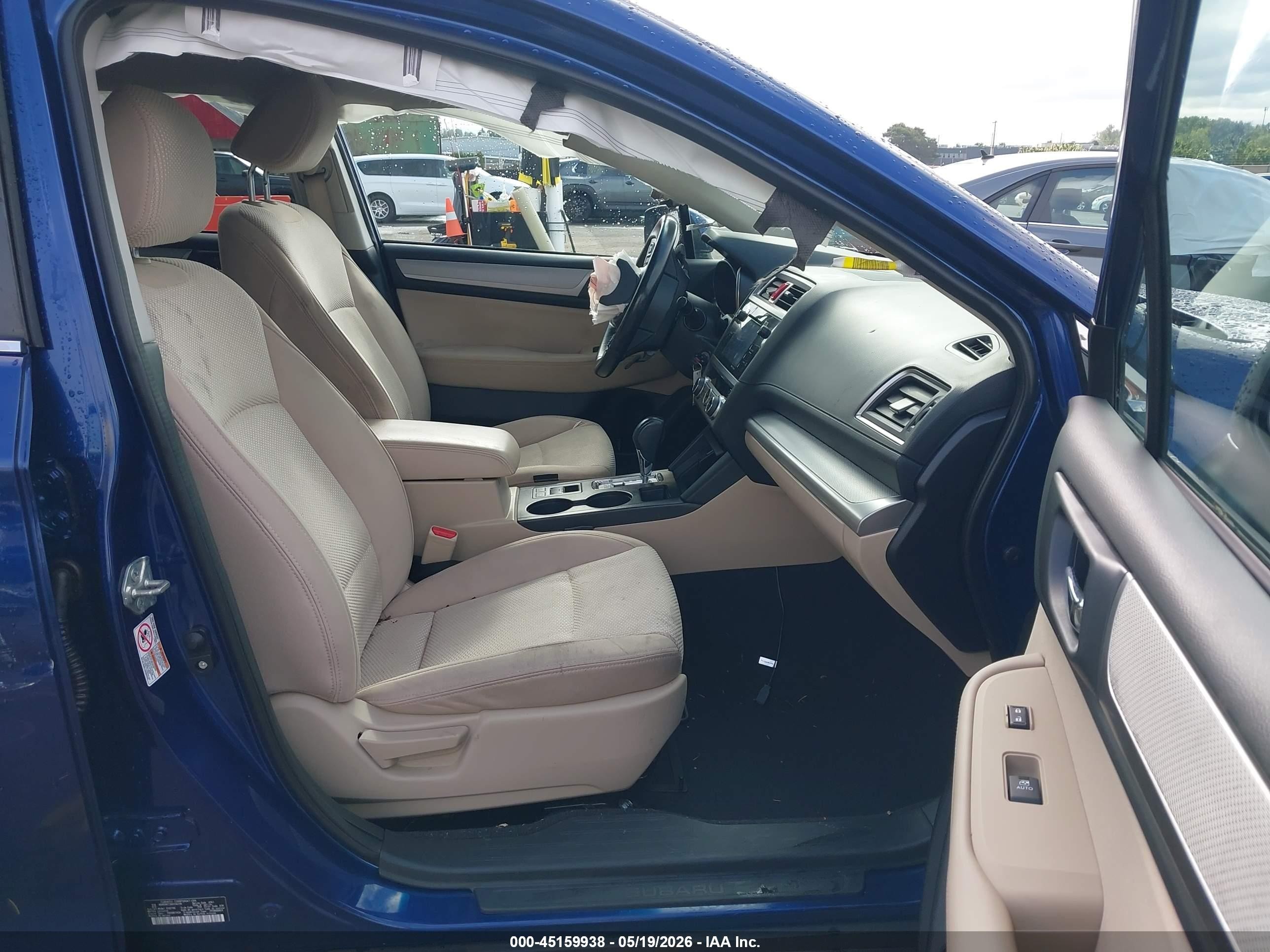 2017 Subaru Outback 2.5i Premium Синий vin: 4S4BSACCXH3436116