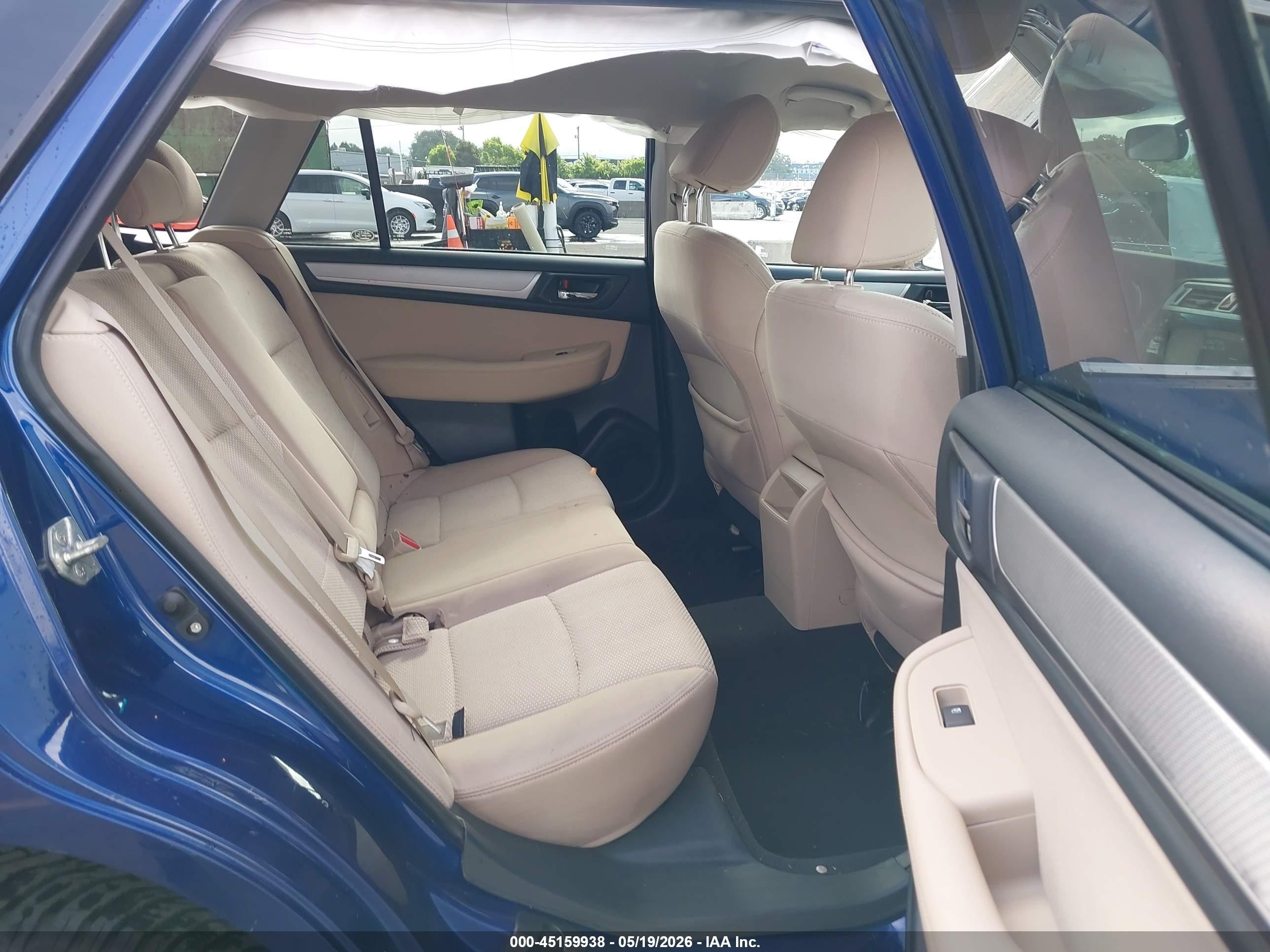 2017 Subaru Outback 2.5i Premium Синий vin: 4S4BSACCXH3436116