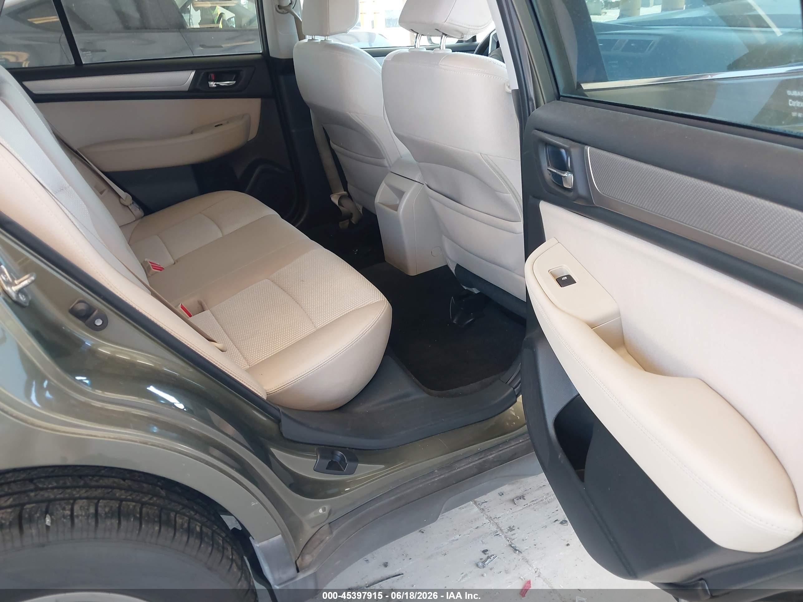 2015 Subaru Outback 2.5i Premium Green vin: 4S4BSADC1F3241307