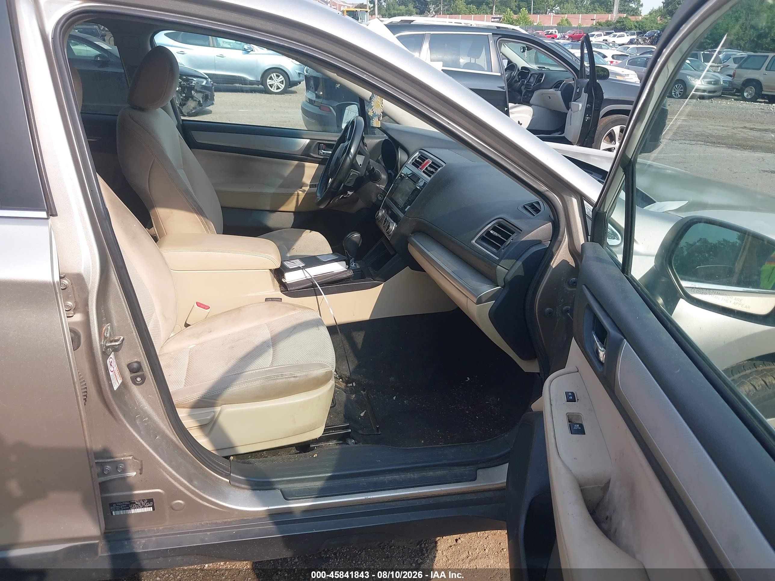 2015 Subaru Outback 2.5i Premium Gold vin: 4S4BSADC2F3242644