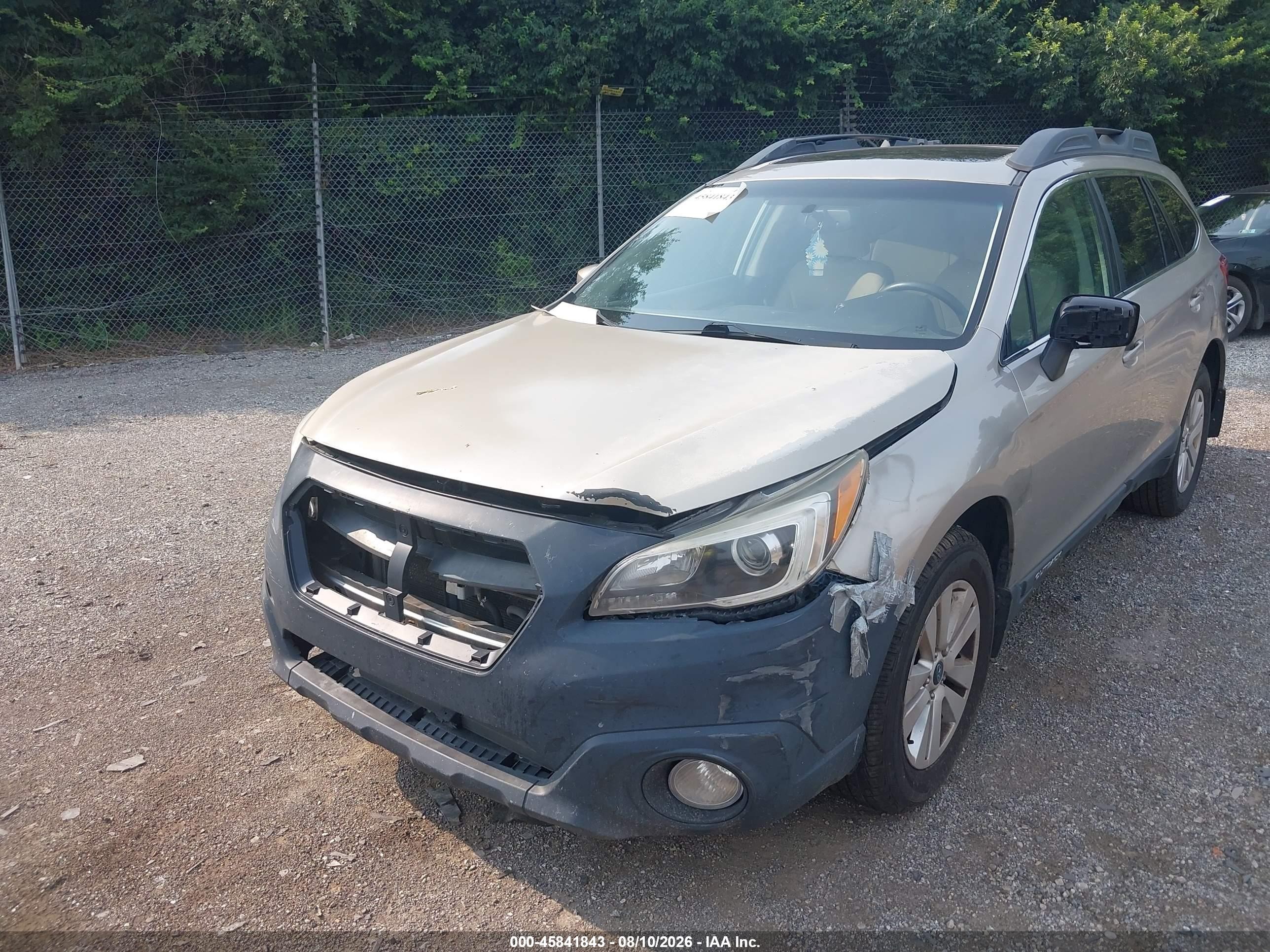 2015 Subaru Outback 2.5i Premium Gold vin: 4S4BSADC2F3242644
